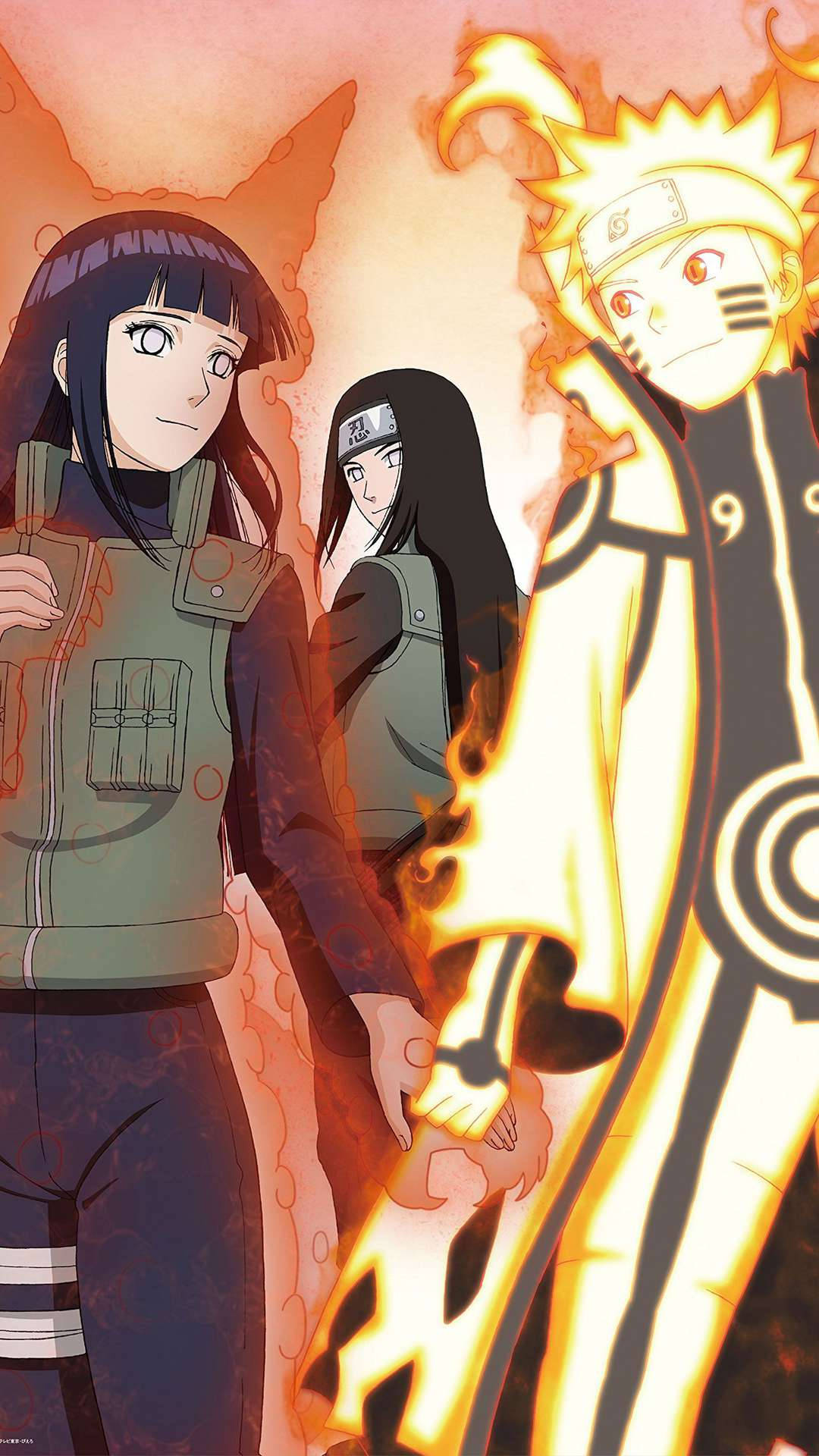 Naruto og Hinata med Neji Wallpapers