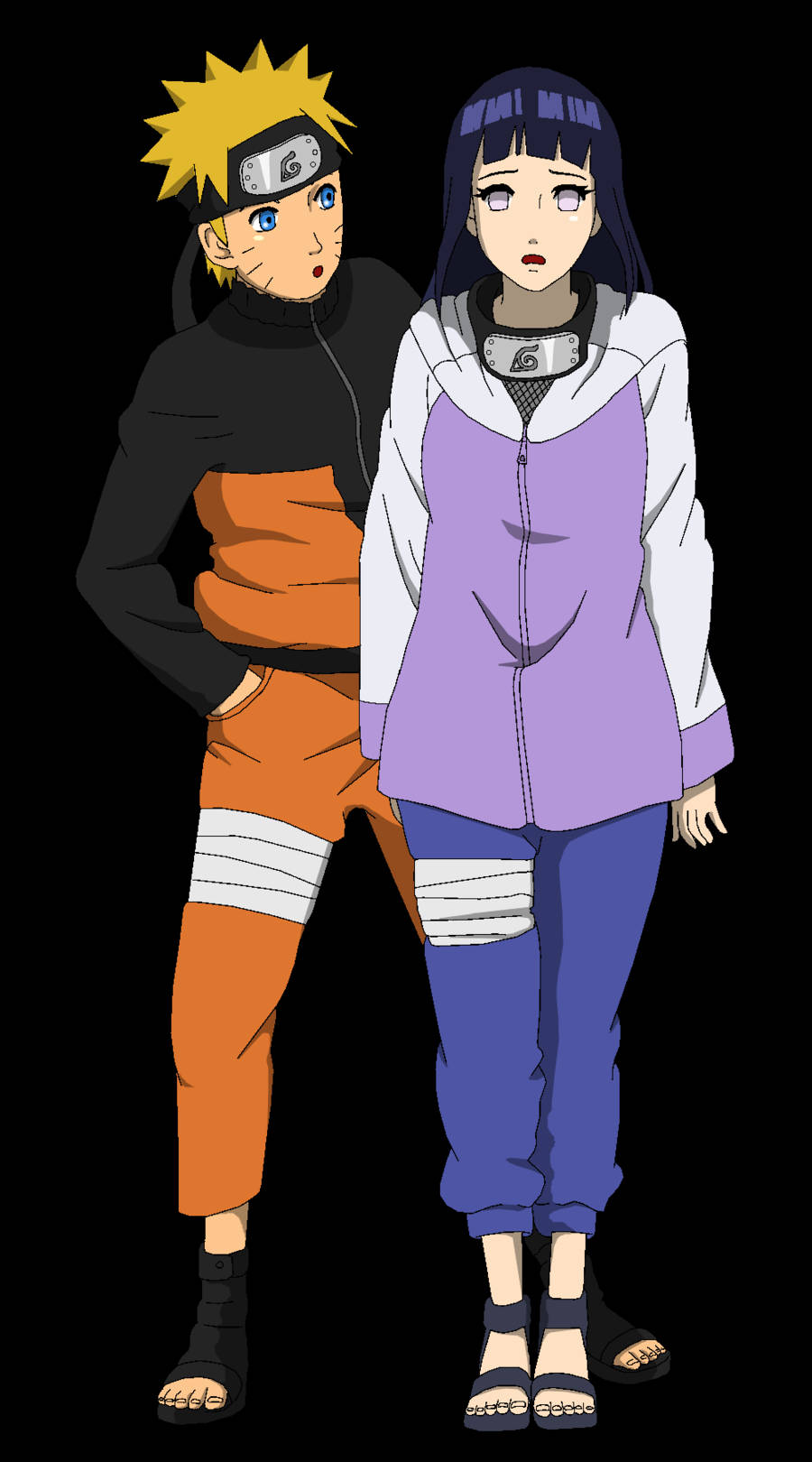 Naruto og Hinata minimalistisk Wallpapers