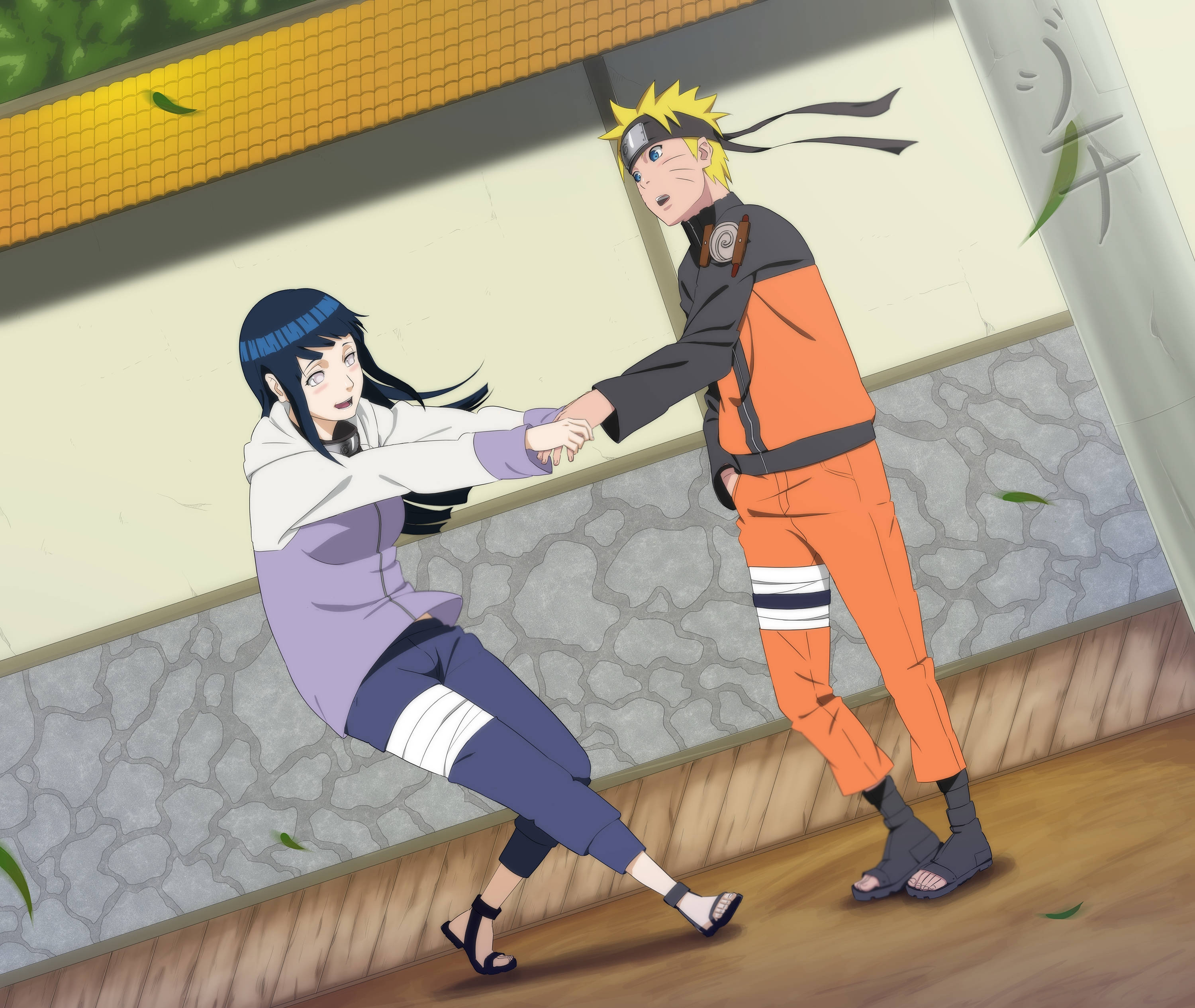 Naruto og Hinata udendørs Wallpapers