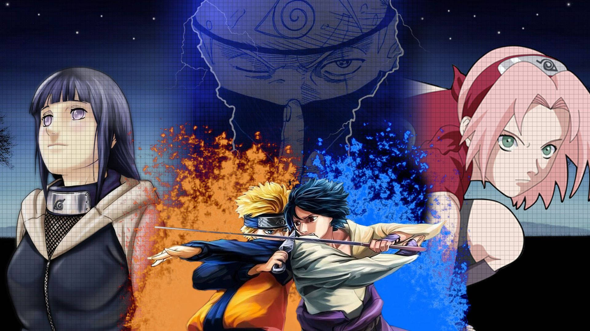 Naruto og Hinata fanart Wallpapers