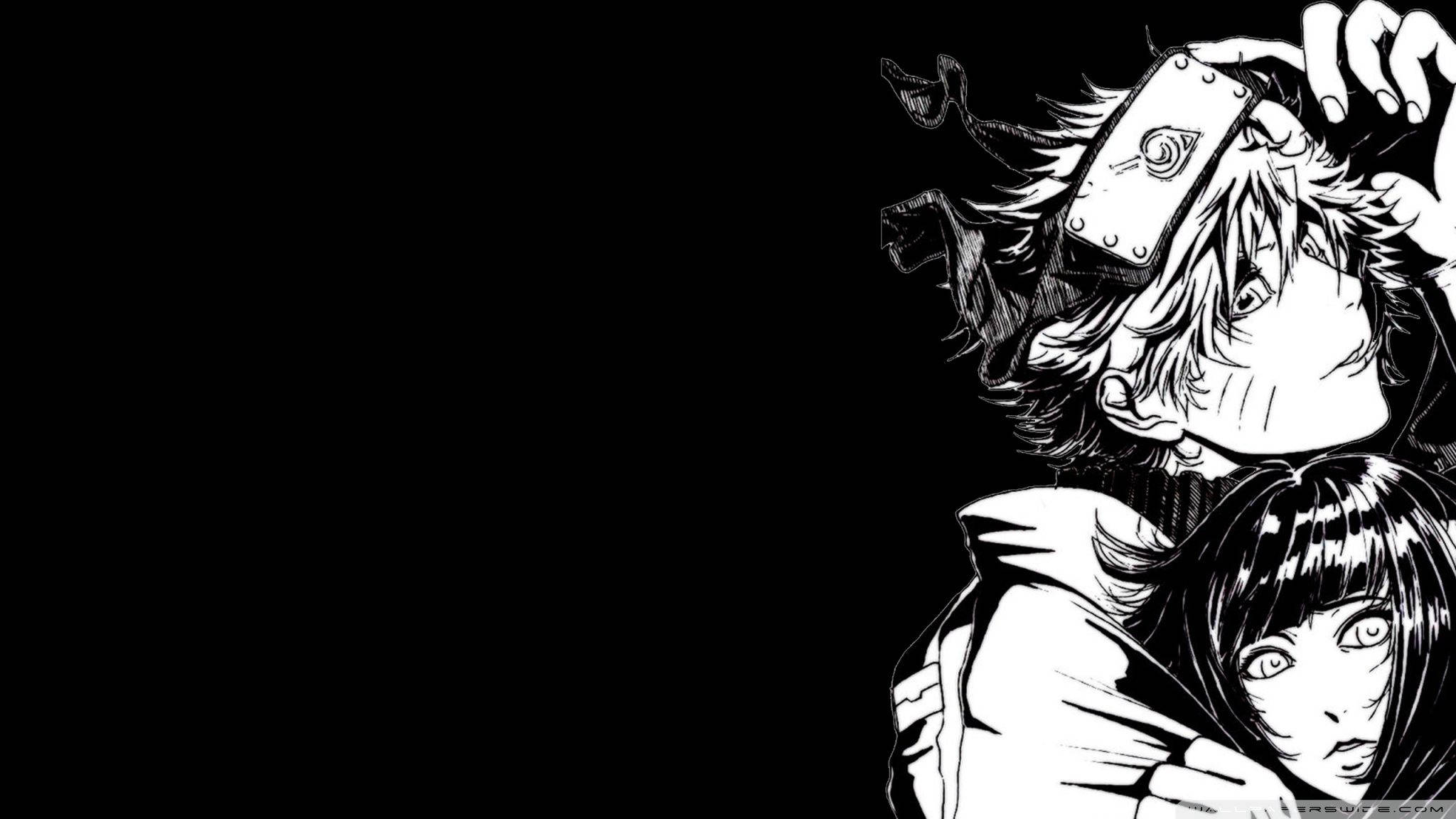 "Naruto og Hinata - forbindelsen mellem to skæbnebestemte hjerter" Wallpapers