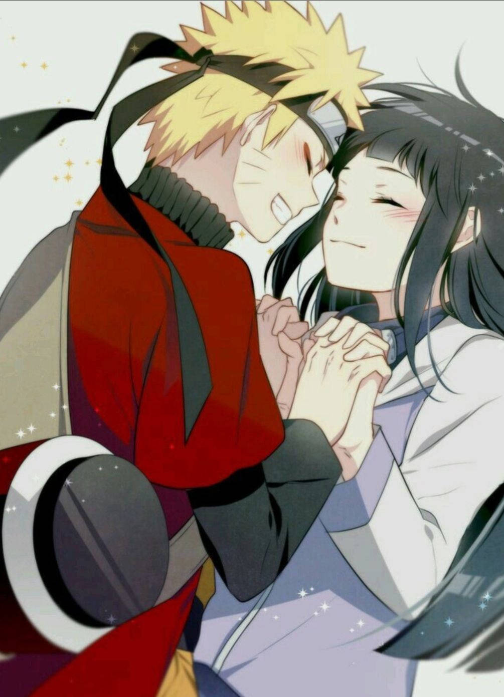 Naruto og Hinata smilende Wallpapers