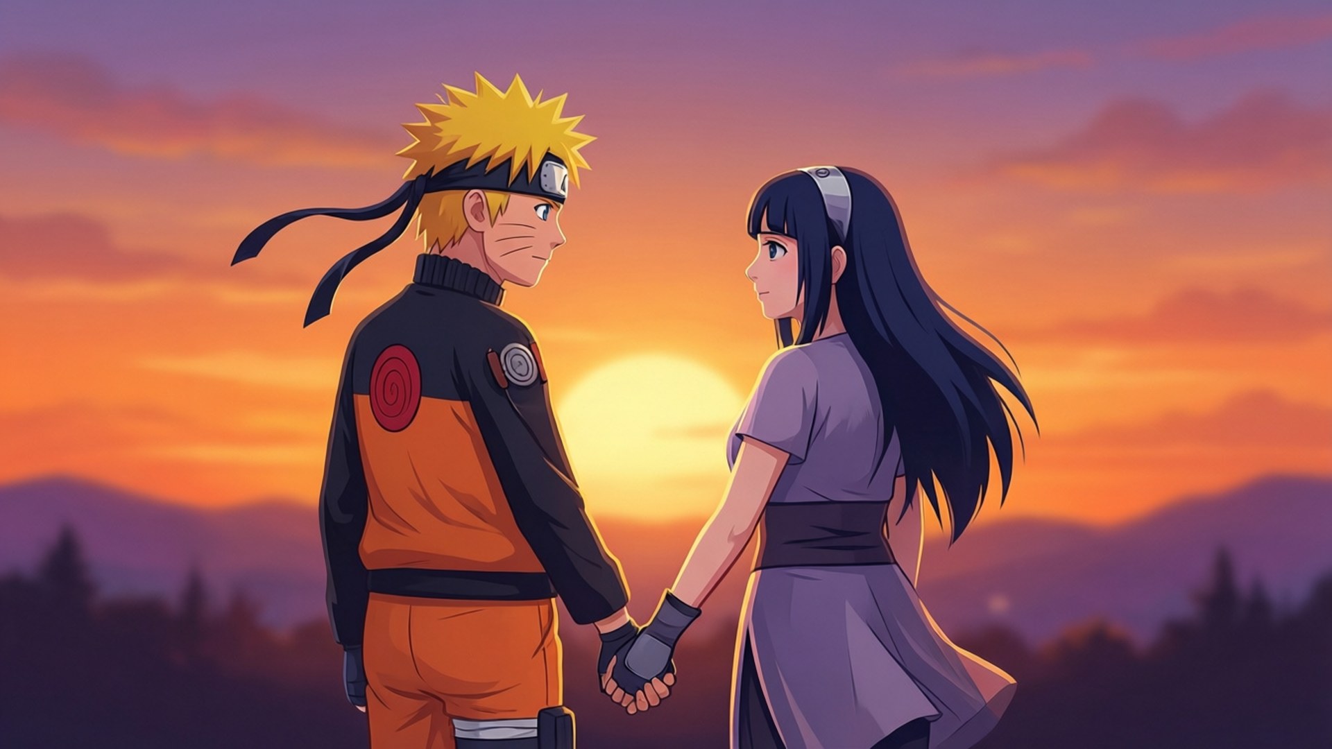 Naruto og Hinata vektor Wallpapers