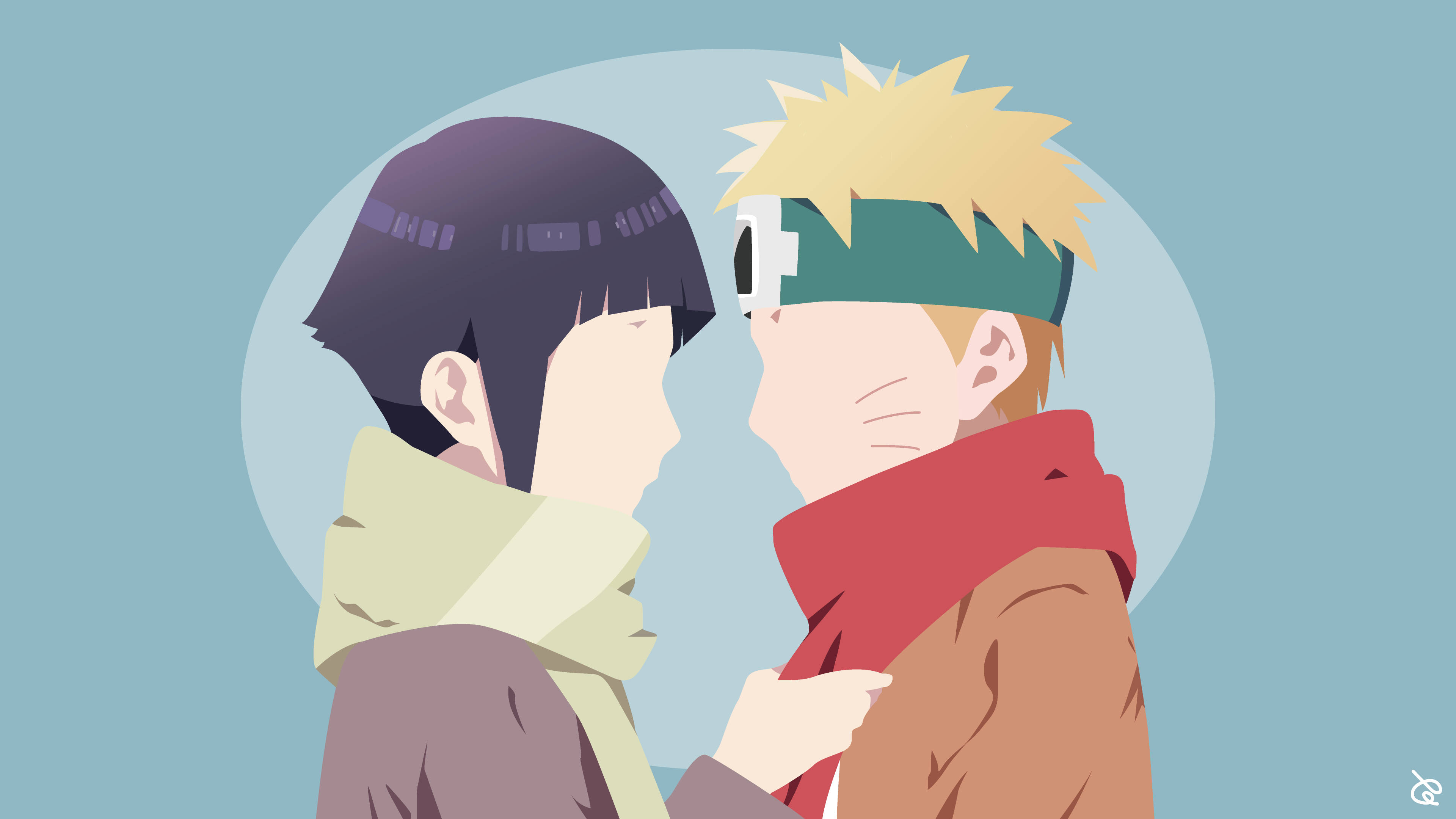 Naruto og Hinata Vektorkunst Wallpapers