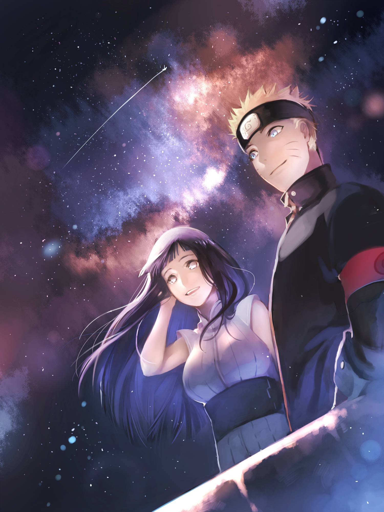 Naruto og Hinata Stjerneskud Wallpapers