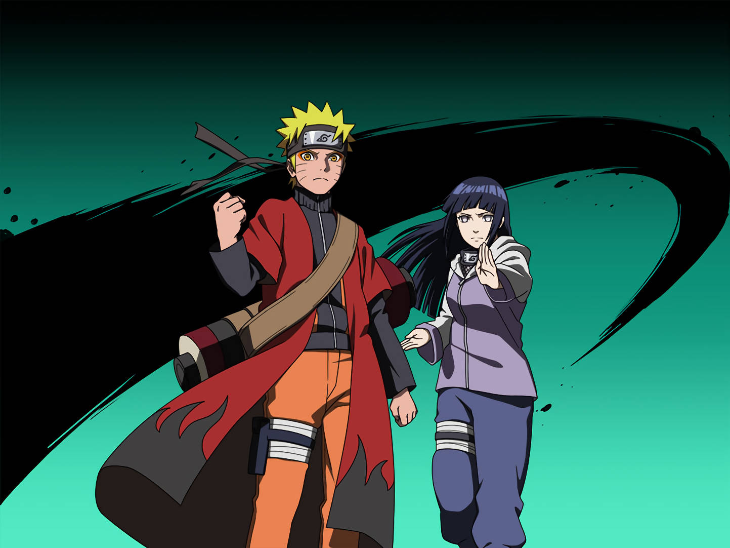 Naruto og Hinata i Visdomstilstand Wallpapers