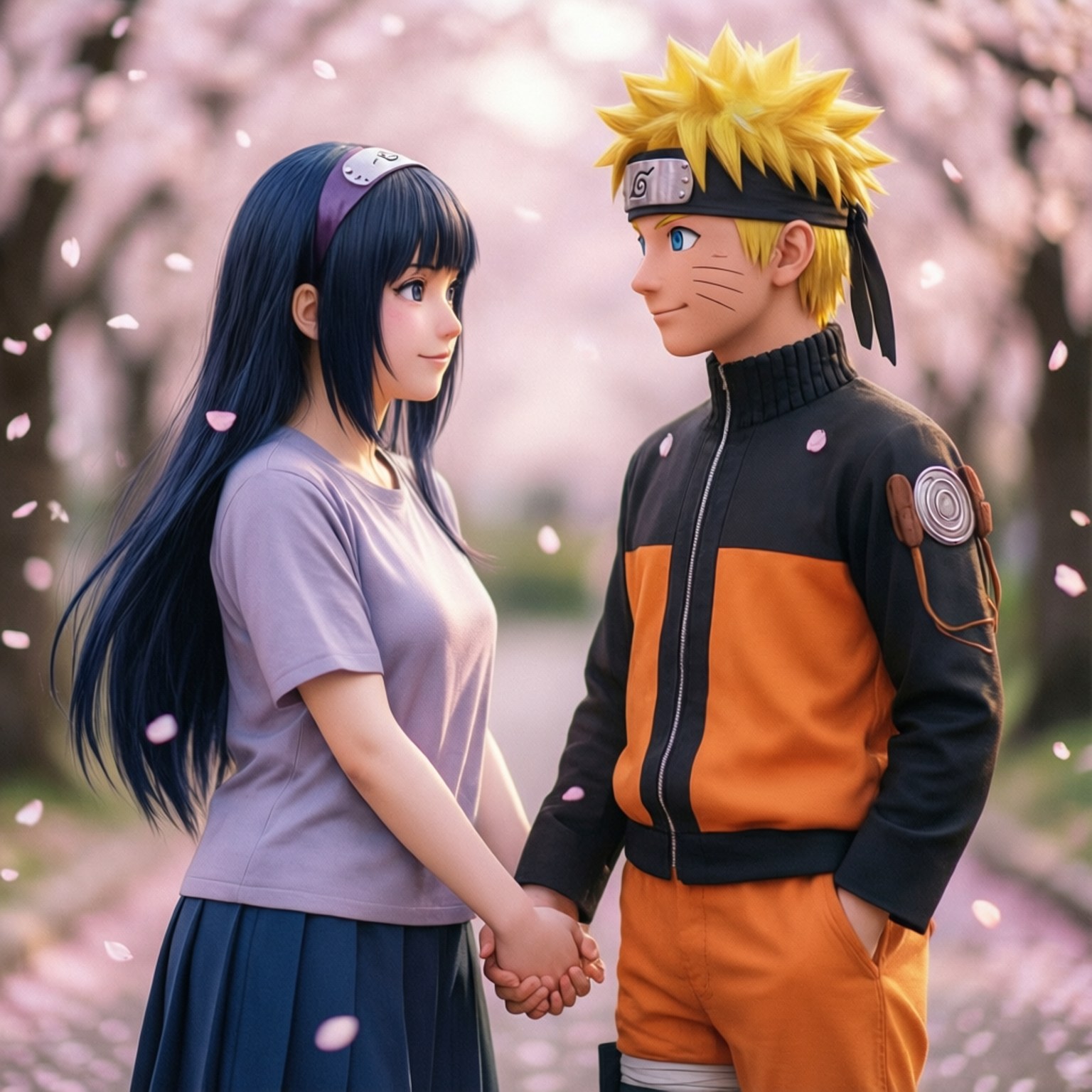 Naruto og Hinatas Kærlighed Wallpapers