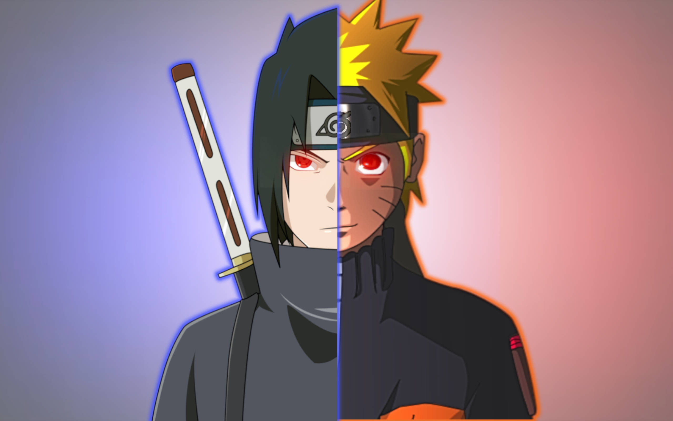 Naruto og Sasuke Forenet Wallpapers