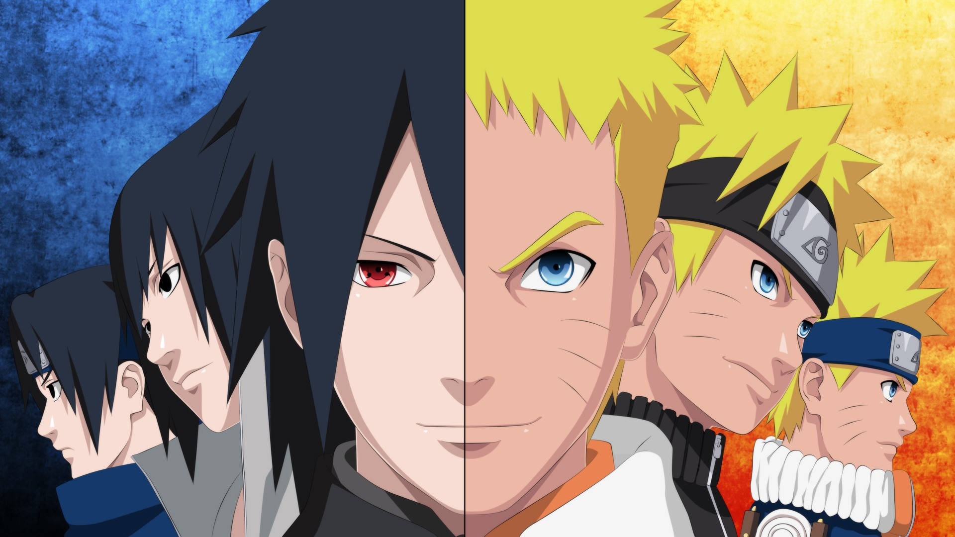 Naruto og Sasuke Vækst Wallpapers