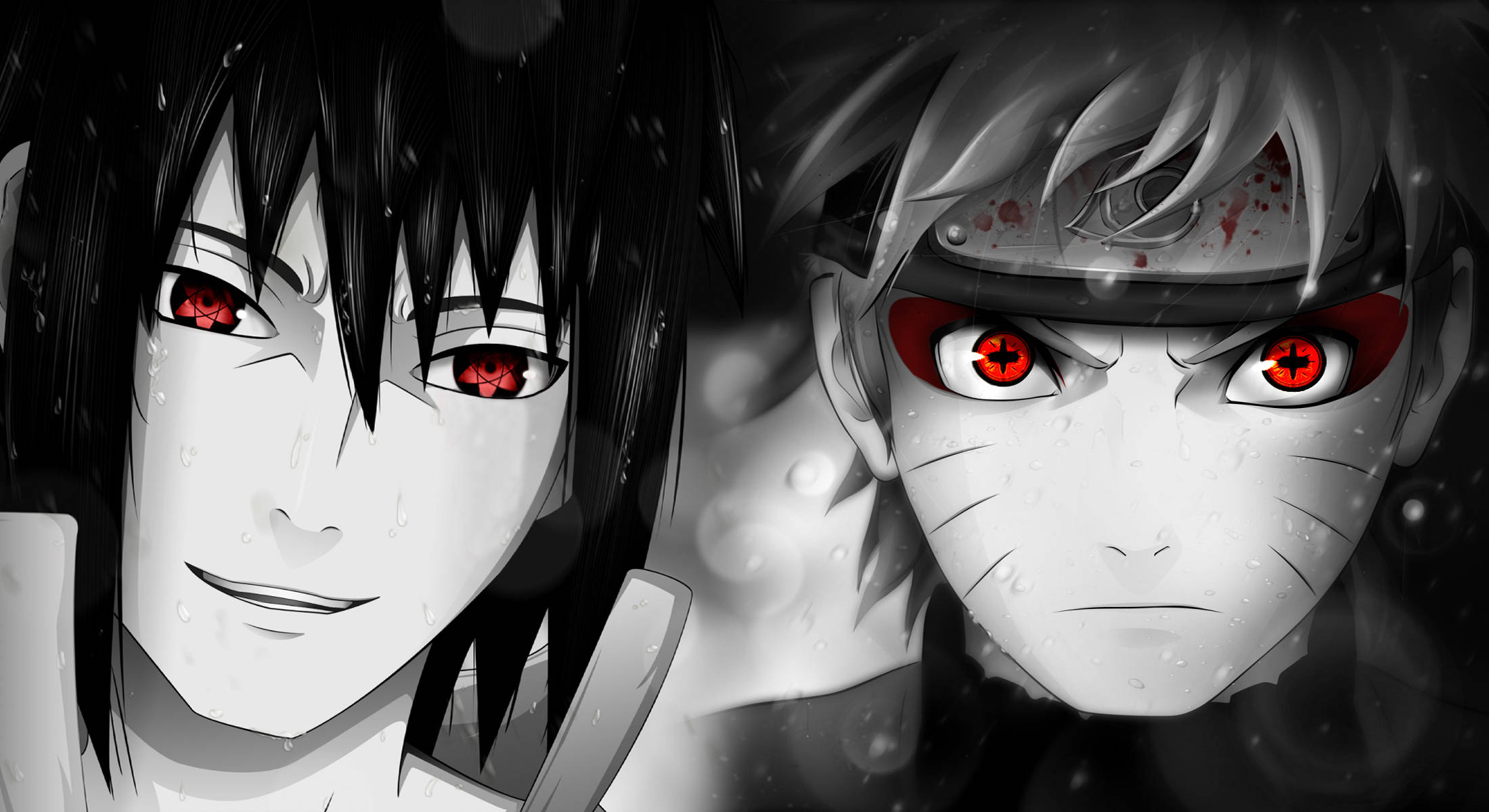 Naruto og Sasuke øjne Wallpapers