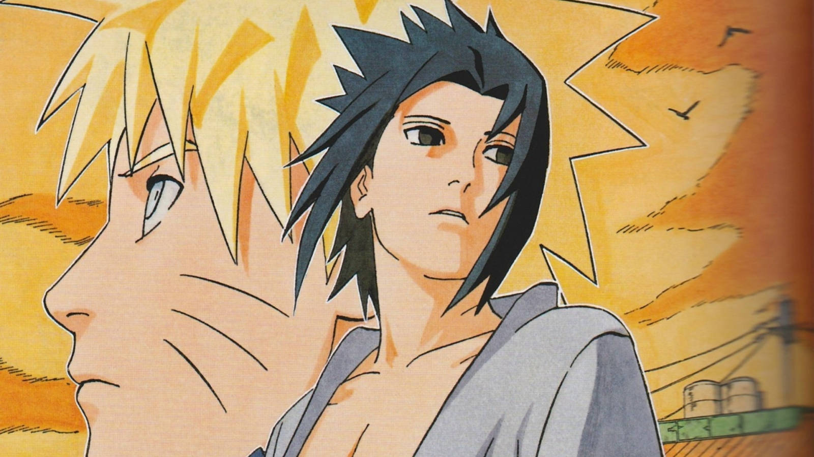 Naruto og Sasuke tegning Wallpapers