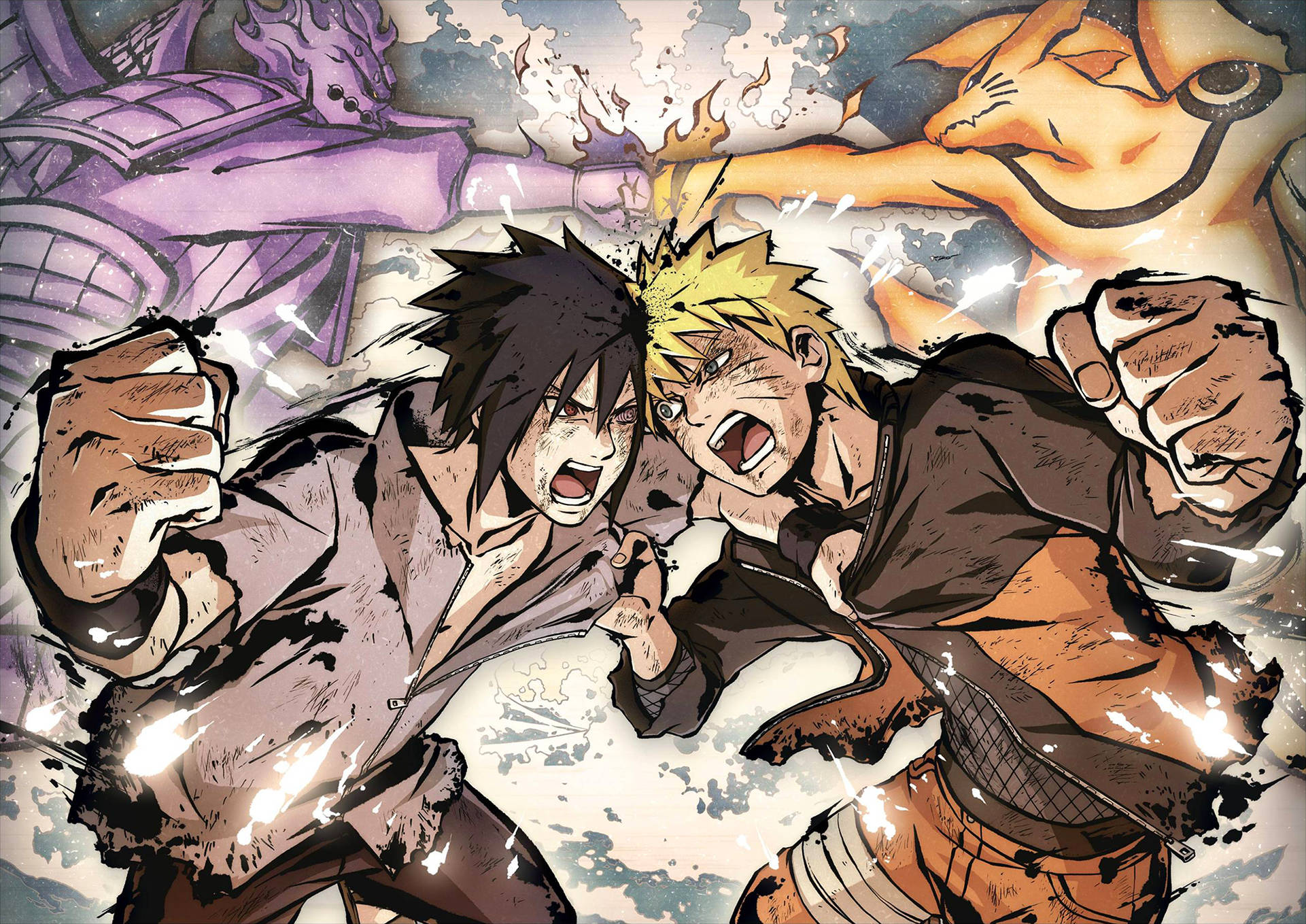 Naruto Sasuke Kamp Plakat Wallpapers