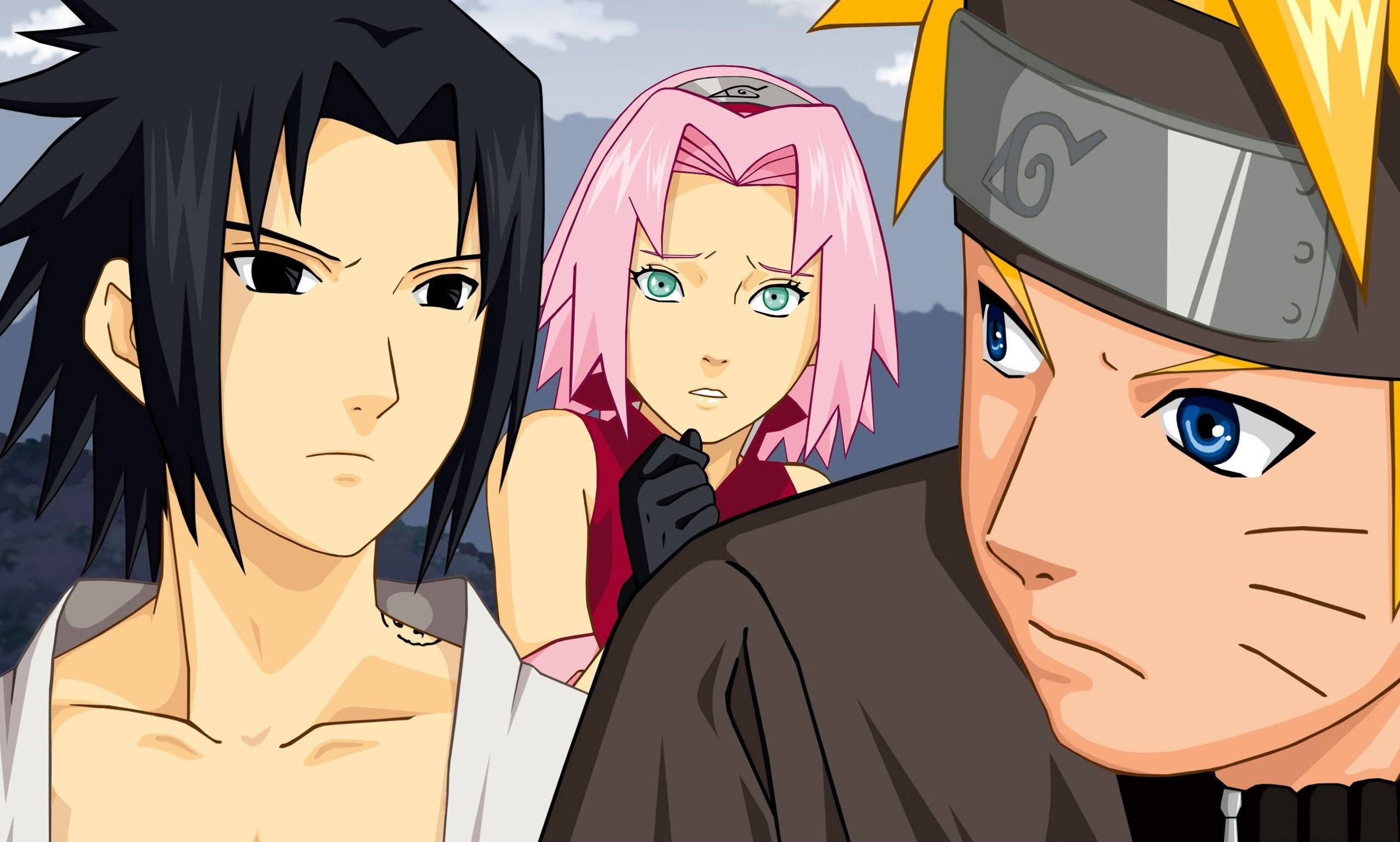 Naruto, Sasuke og Sakura Team 7 Plakat Wallpapers