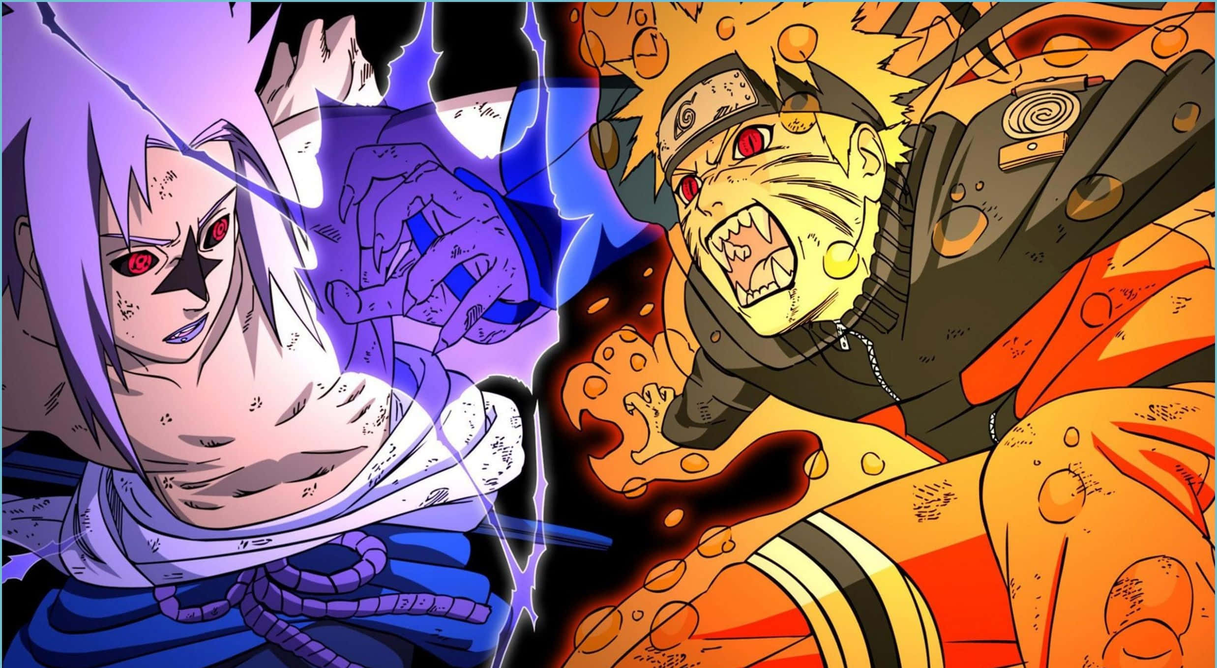 Naruto & Sasuke Æstetisk Computer Wallpapers