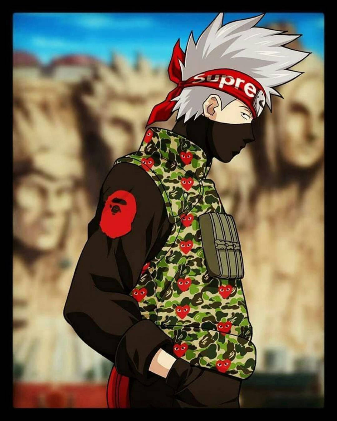 Naruto Swag Kakashi Militærvest Wallpapers