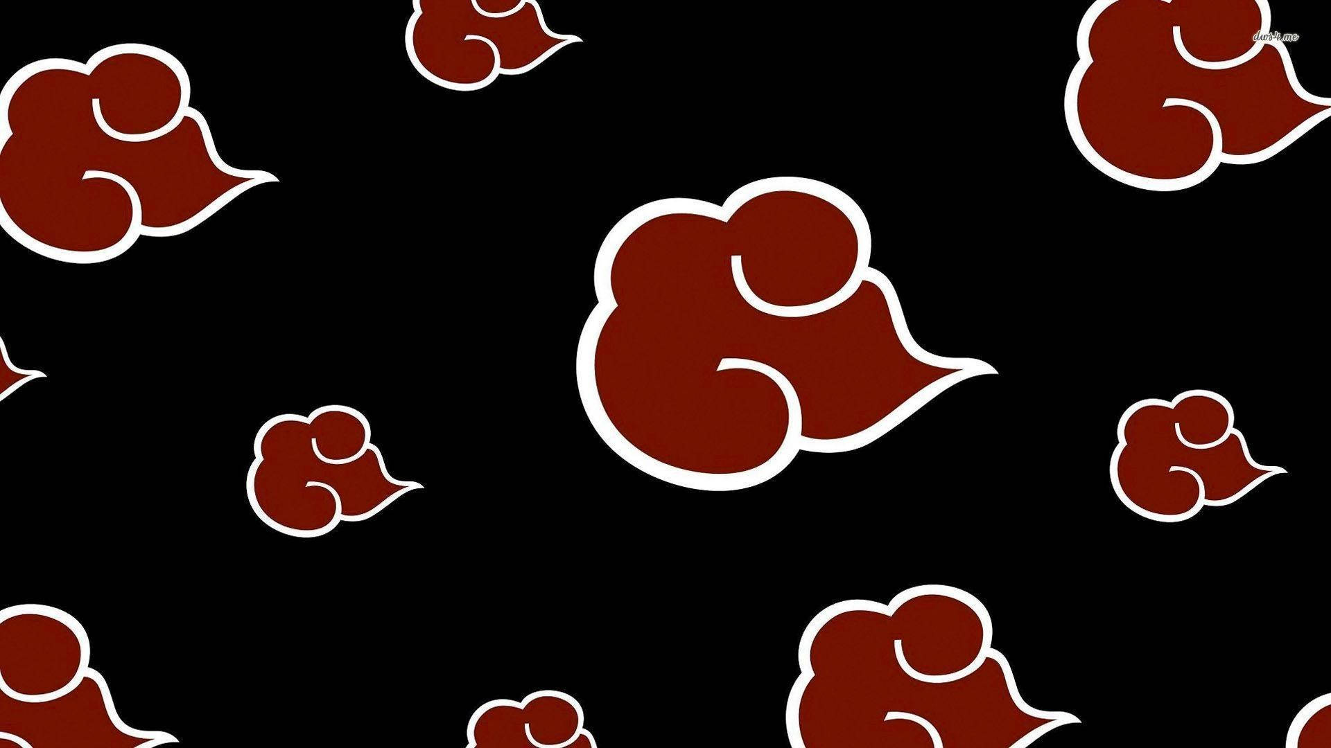 Naruto-symbol med skymønstre Wallpapers