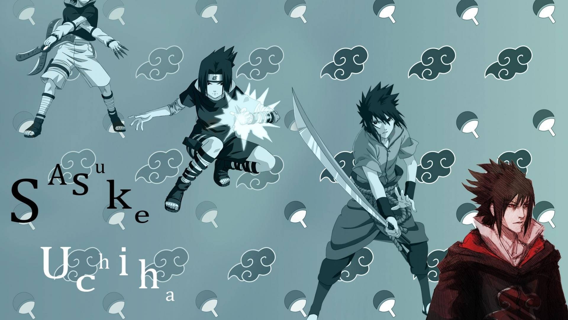 Naruto-symbol med Sasuke Wallpapers