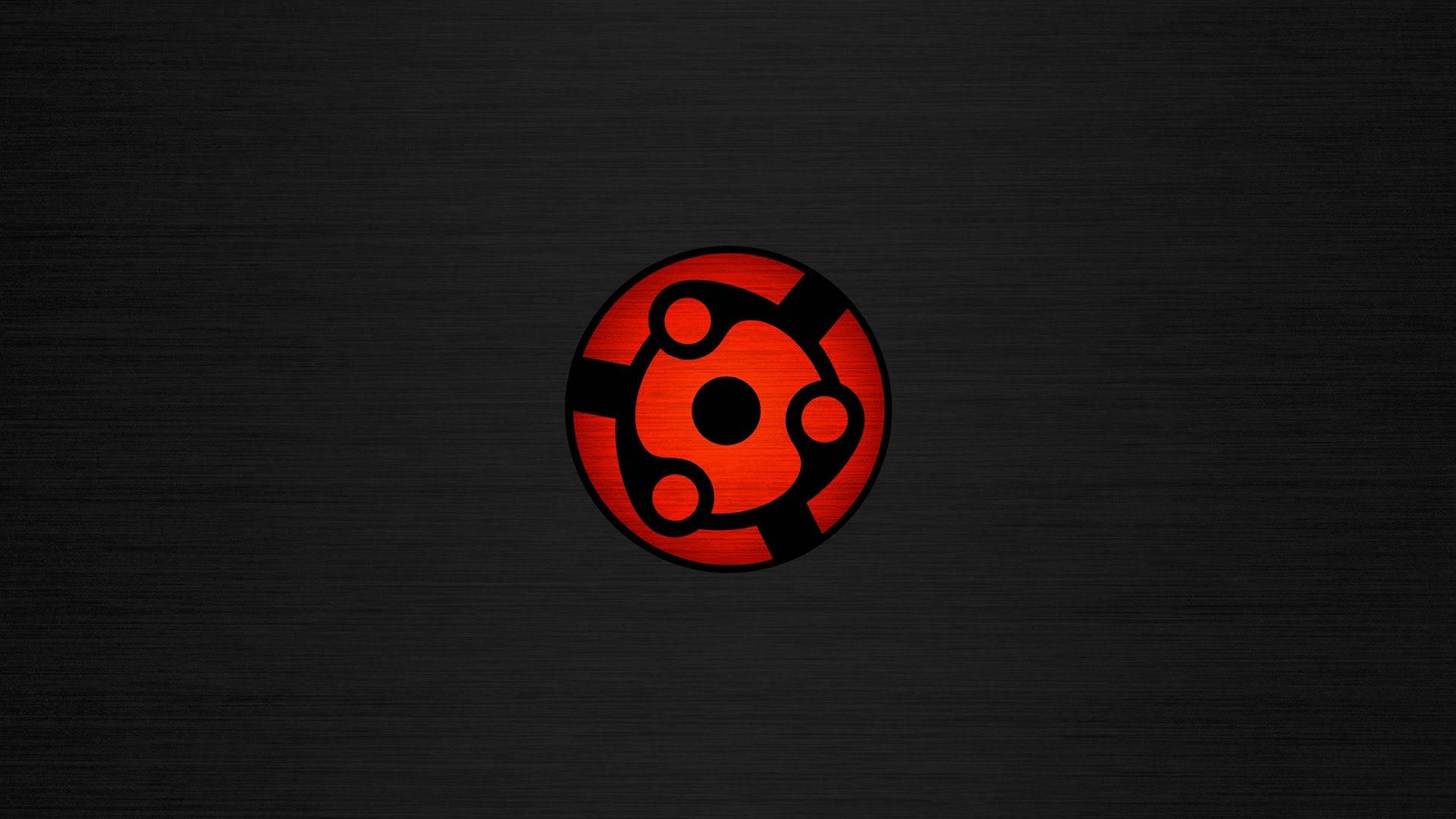 Naruto-symbol rød og sort Wallpapers
