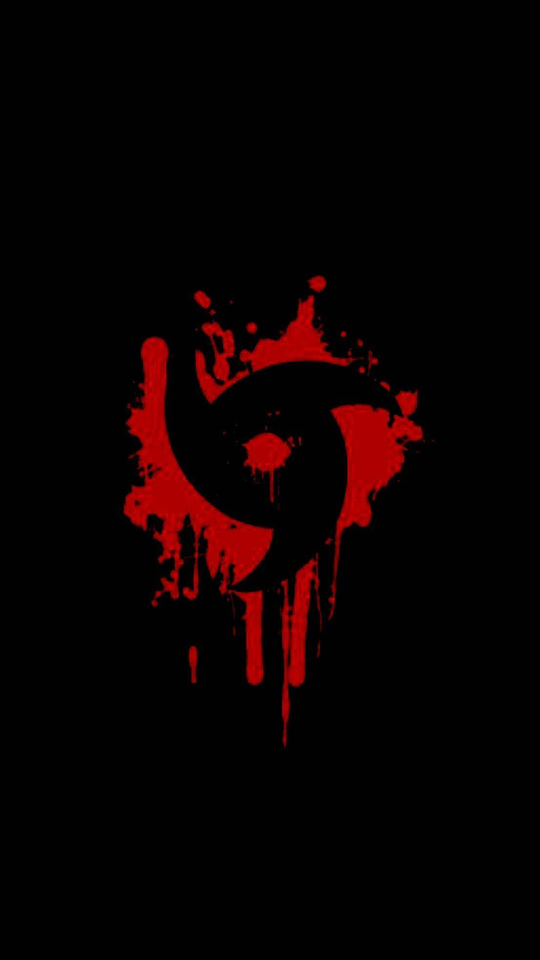 Naruto Symbol Rød Maling Wallpapers