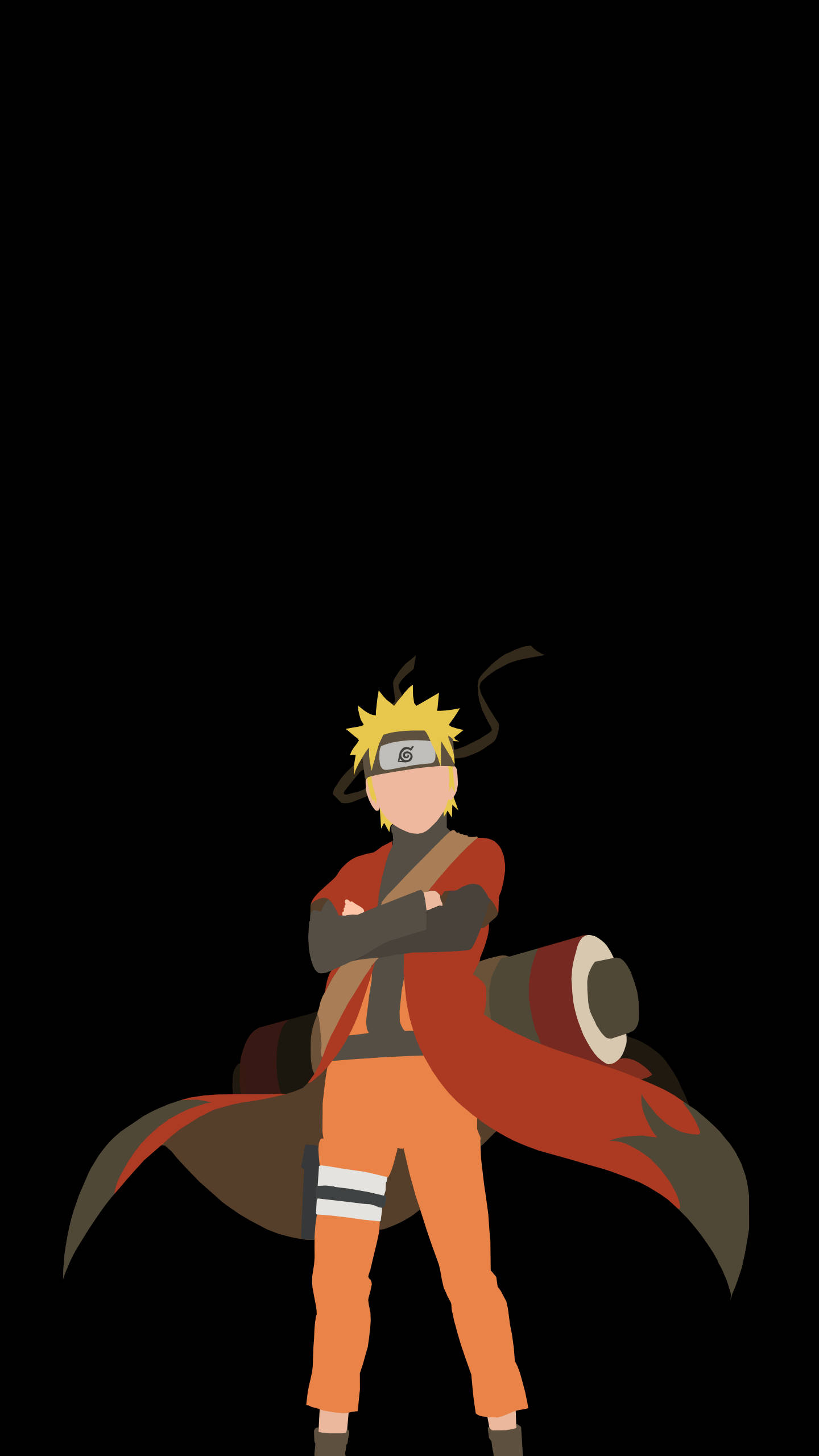 Naruto-telefon i Sage-tilstand vektor Wallpapers