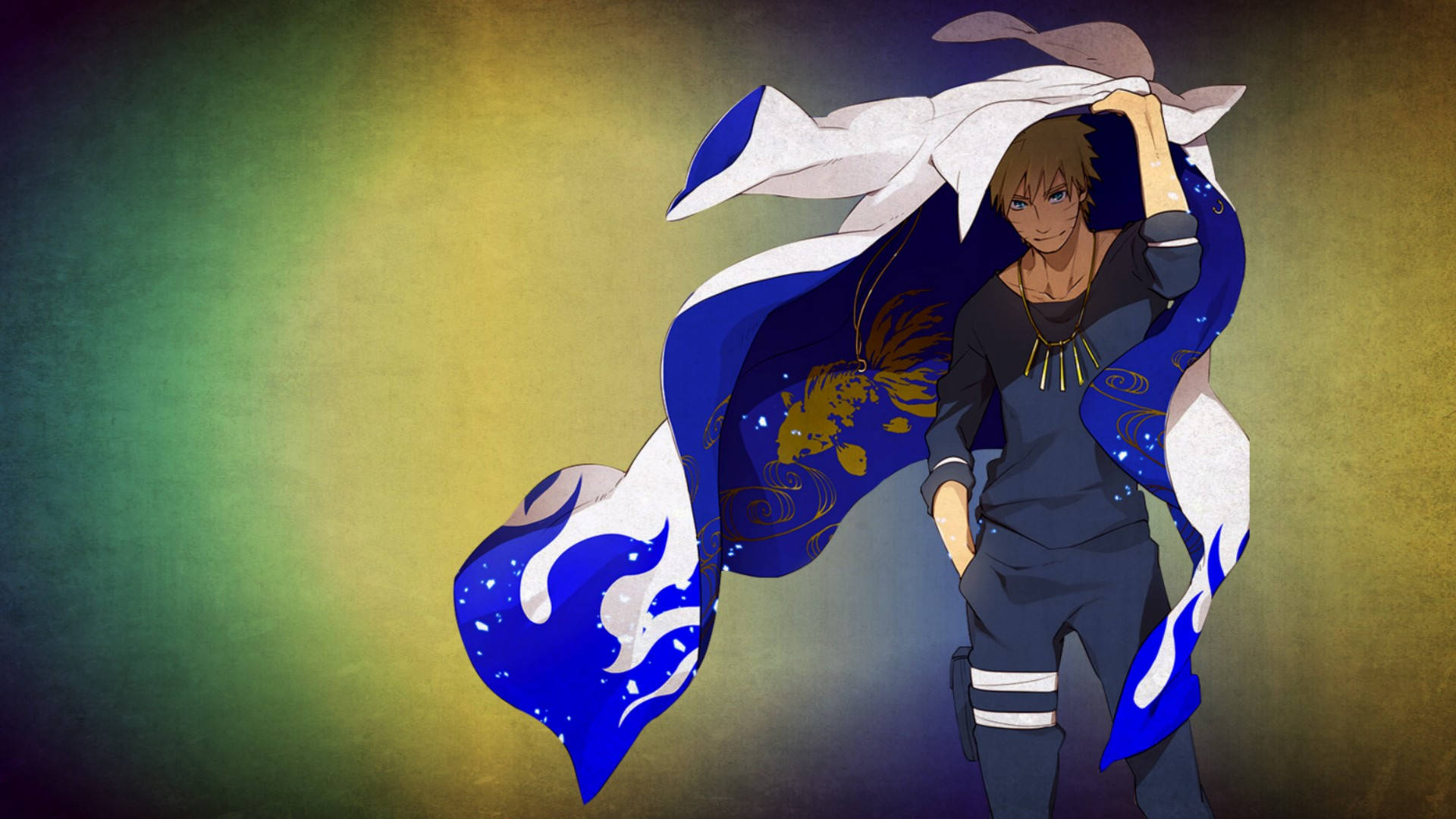 Naruto Uzumaki Blå Hokage-kappe Wallpapers