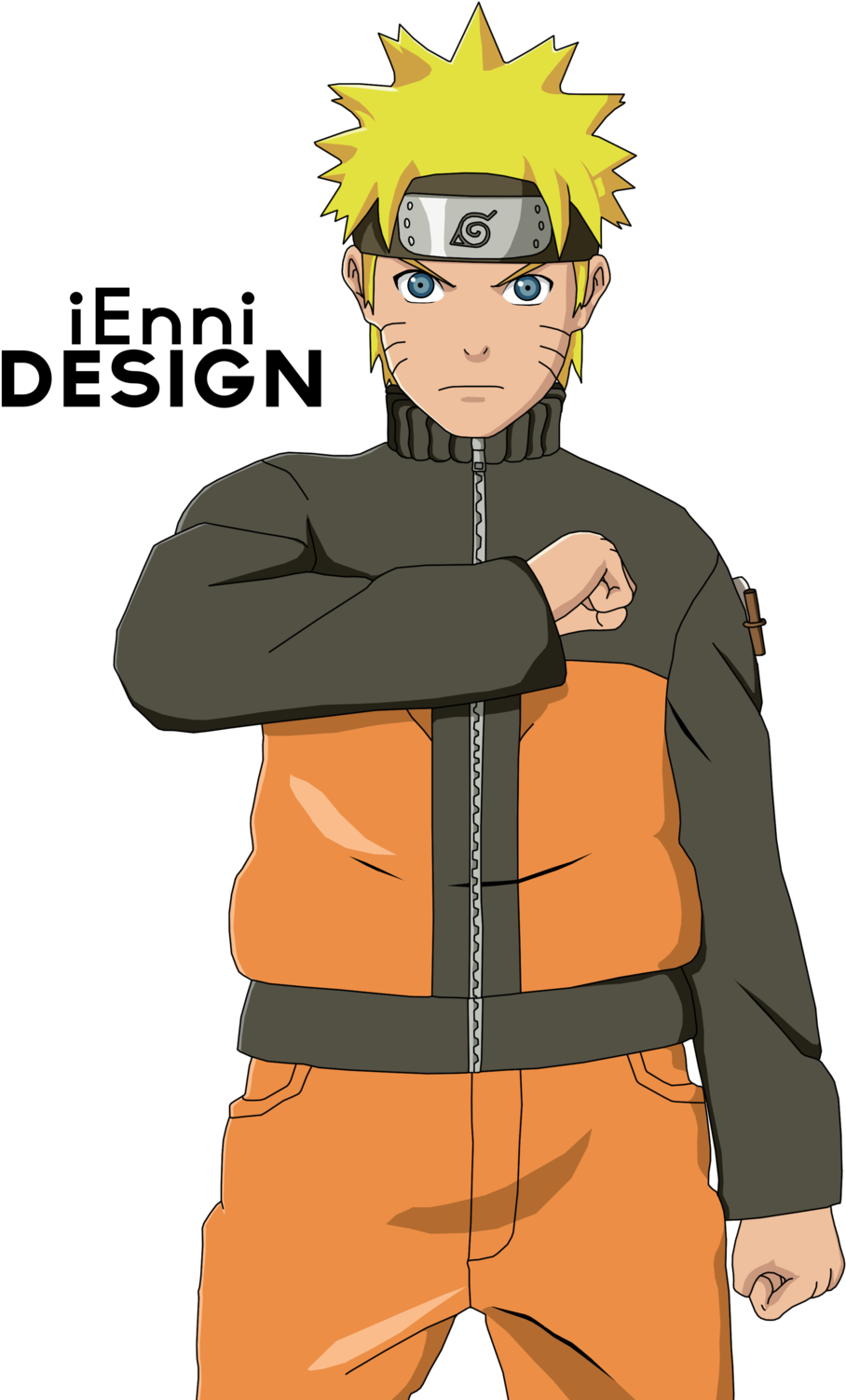 Naruto Uzumaki stående positur Wallpapers
