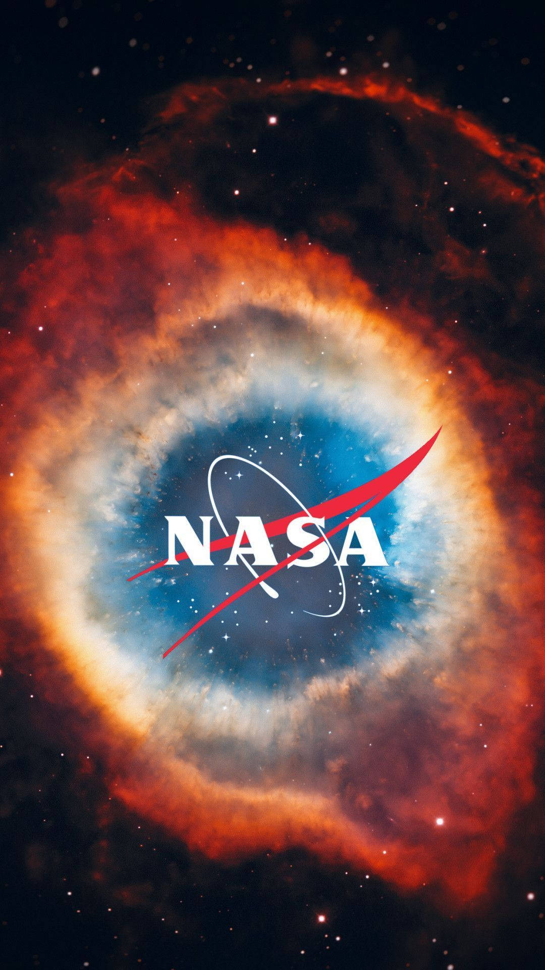 NASA-logo i nebulastil til iPhone Wallpapers
