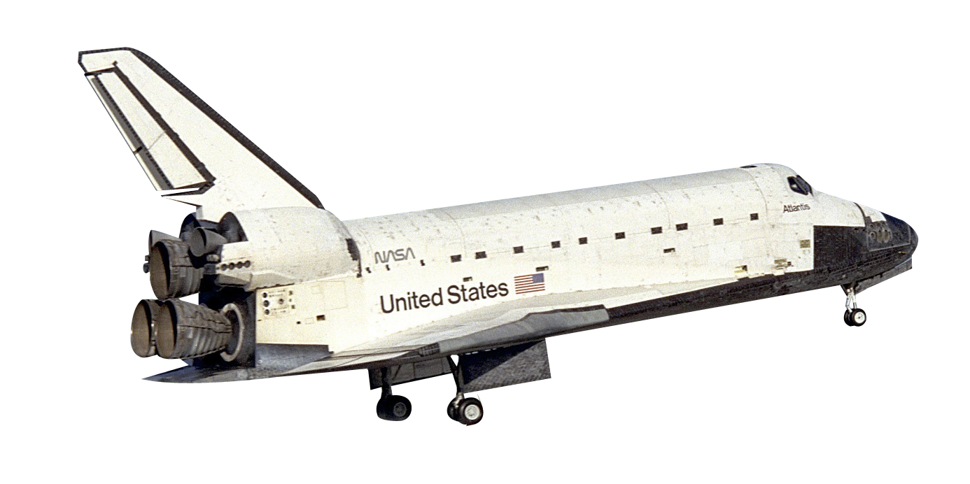 NASA Space Shuttle Atlantis landingsstel udfoldet Wallpapers