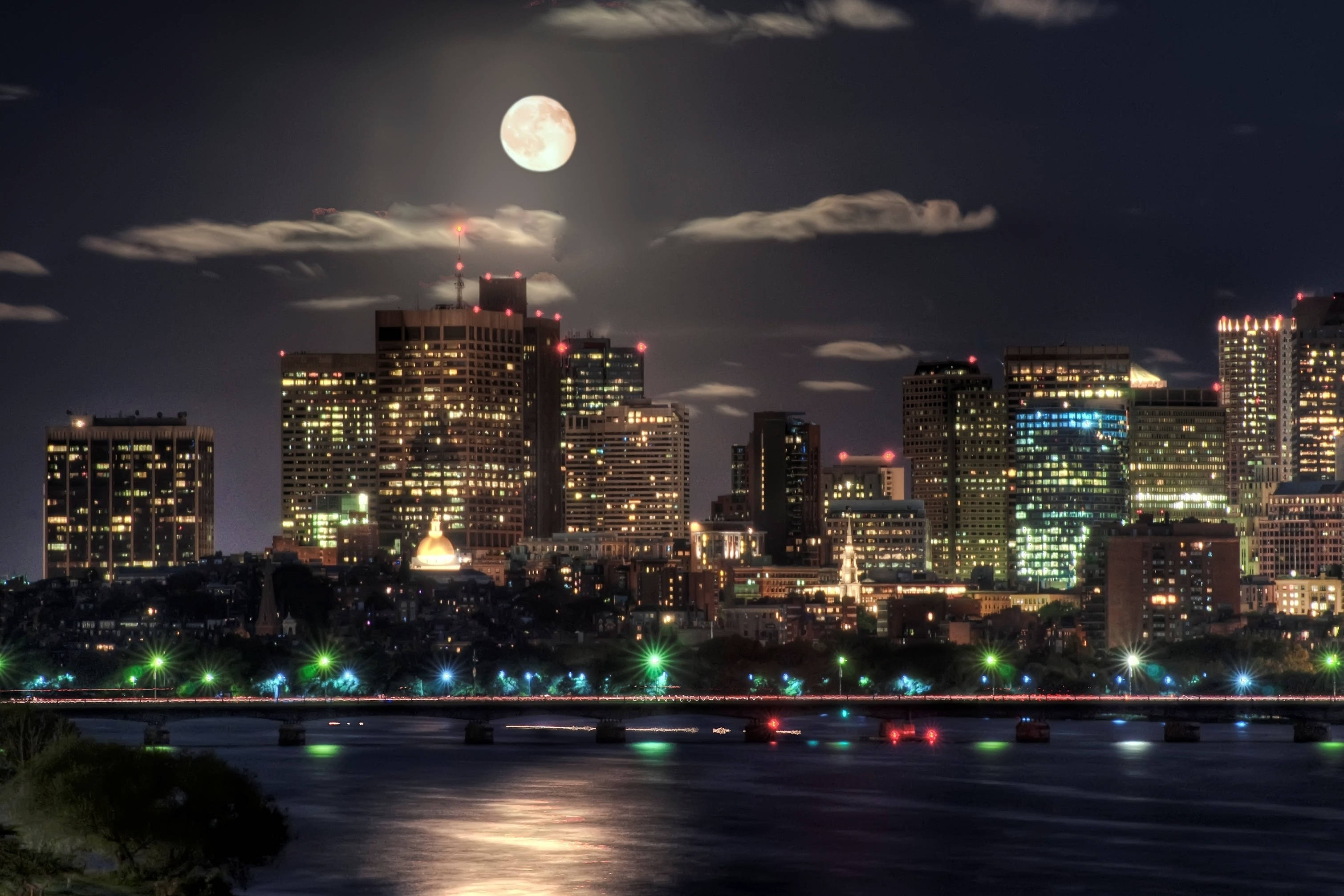 Nat i byen Wallpapers