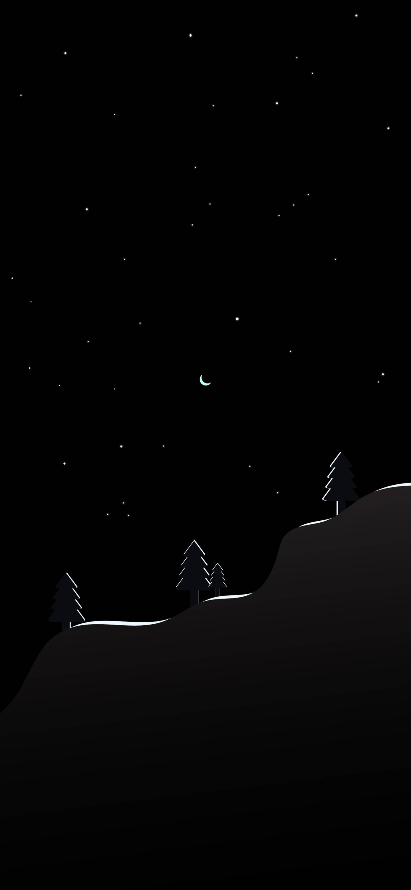 Nat nat minimal sort telefon Wallpapers