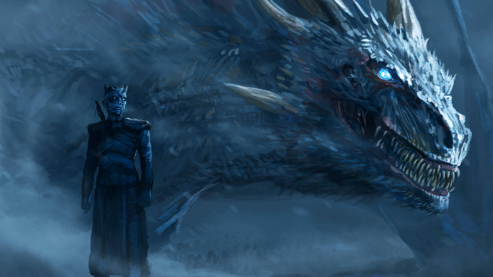 Natteherren hersker over vinterens mørke i HBO's Game of Thrones. Wallpapers