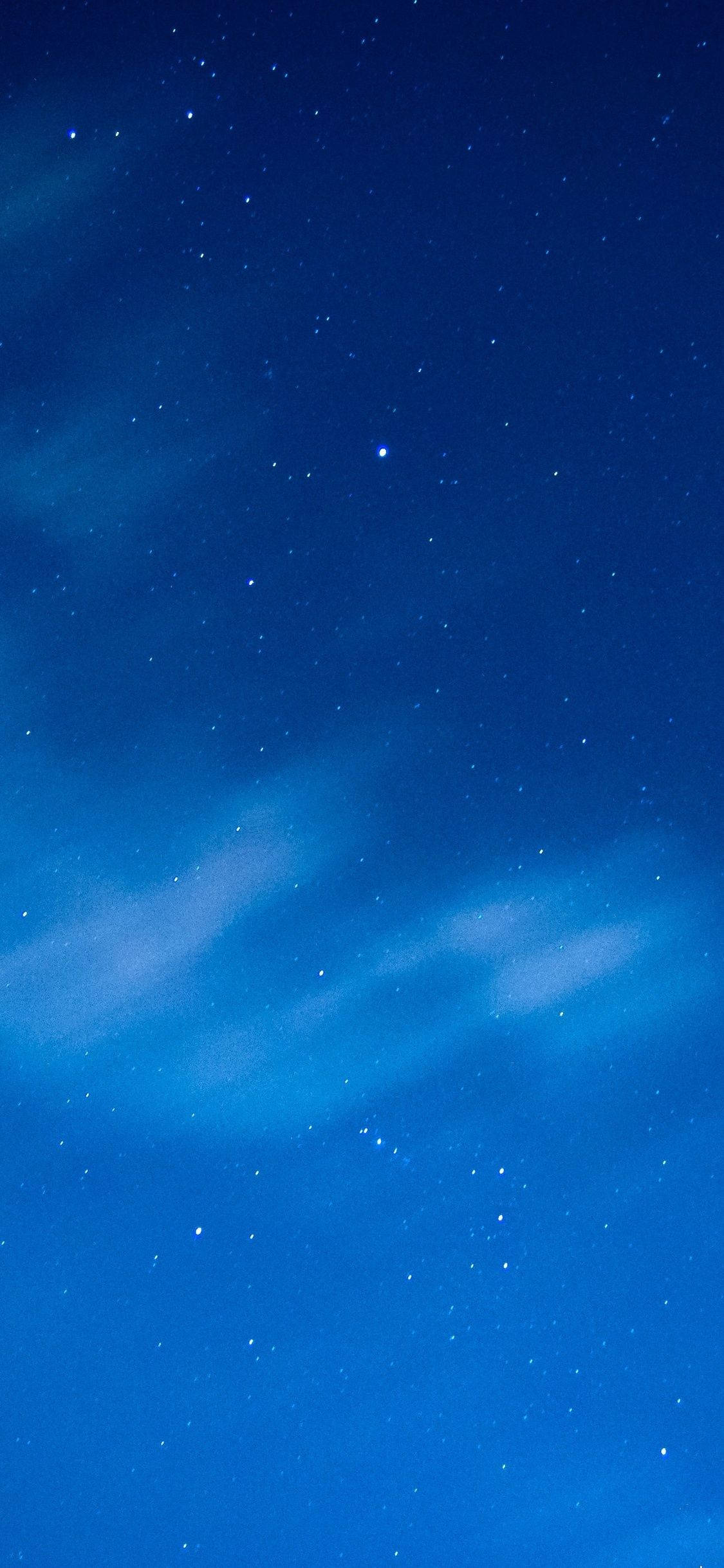 Nattehimmel Blå iPhone Wallpapers
