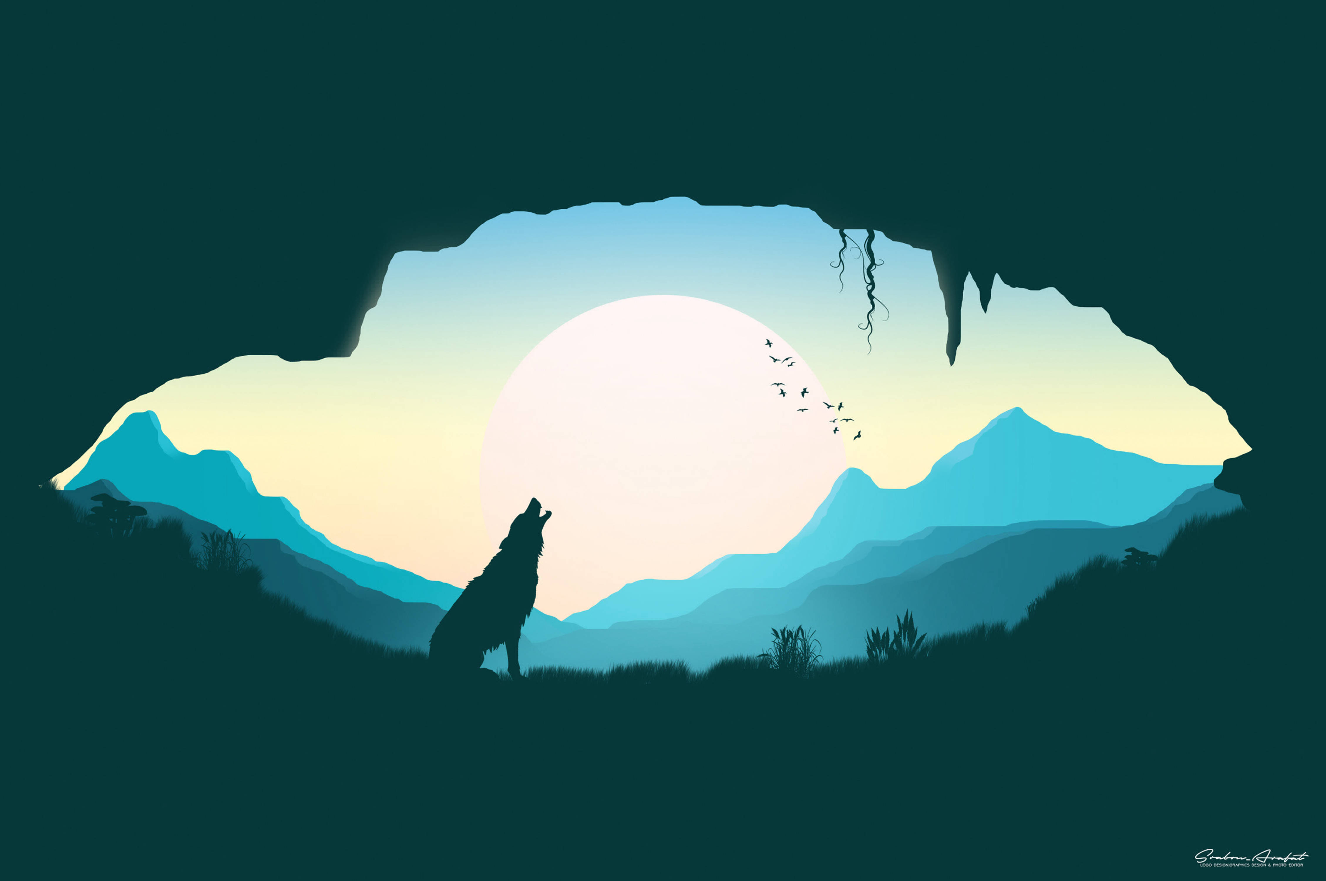 Nattens hylende ulv Wallpapers