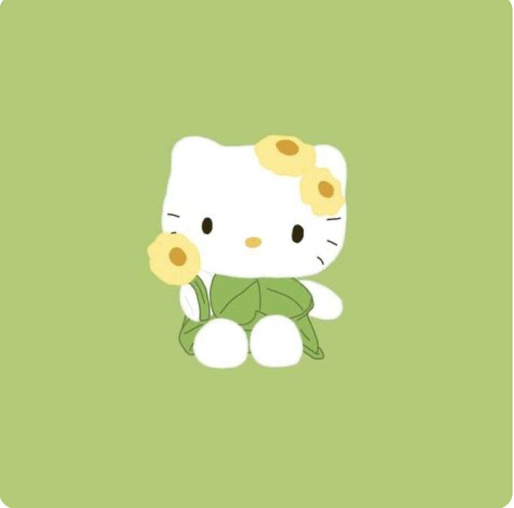 Natur og Hello Kitty æstetik Wallpapers