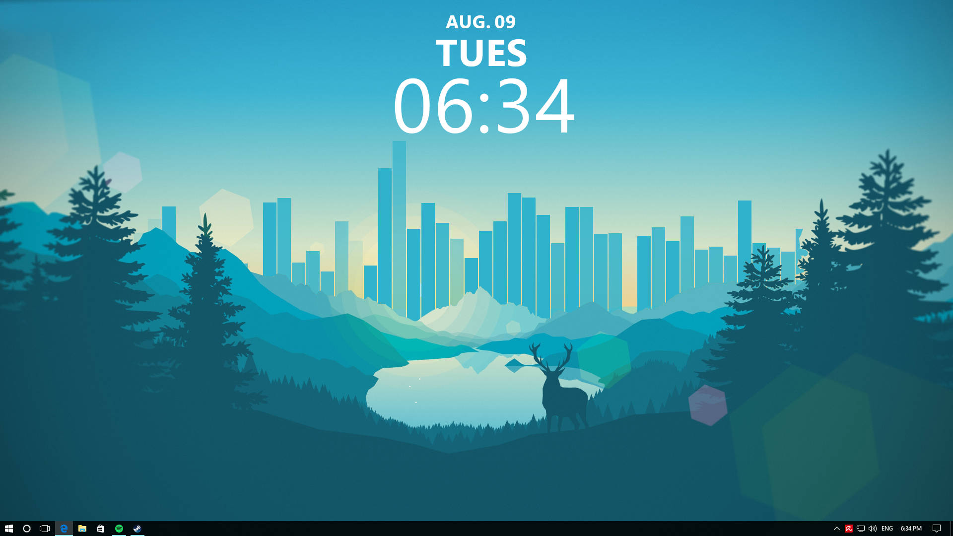 Naturtema Rainmeter-skin Wallpapers