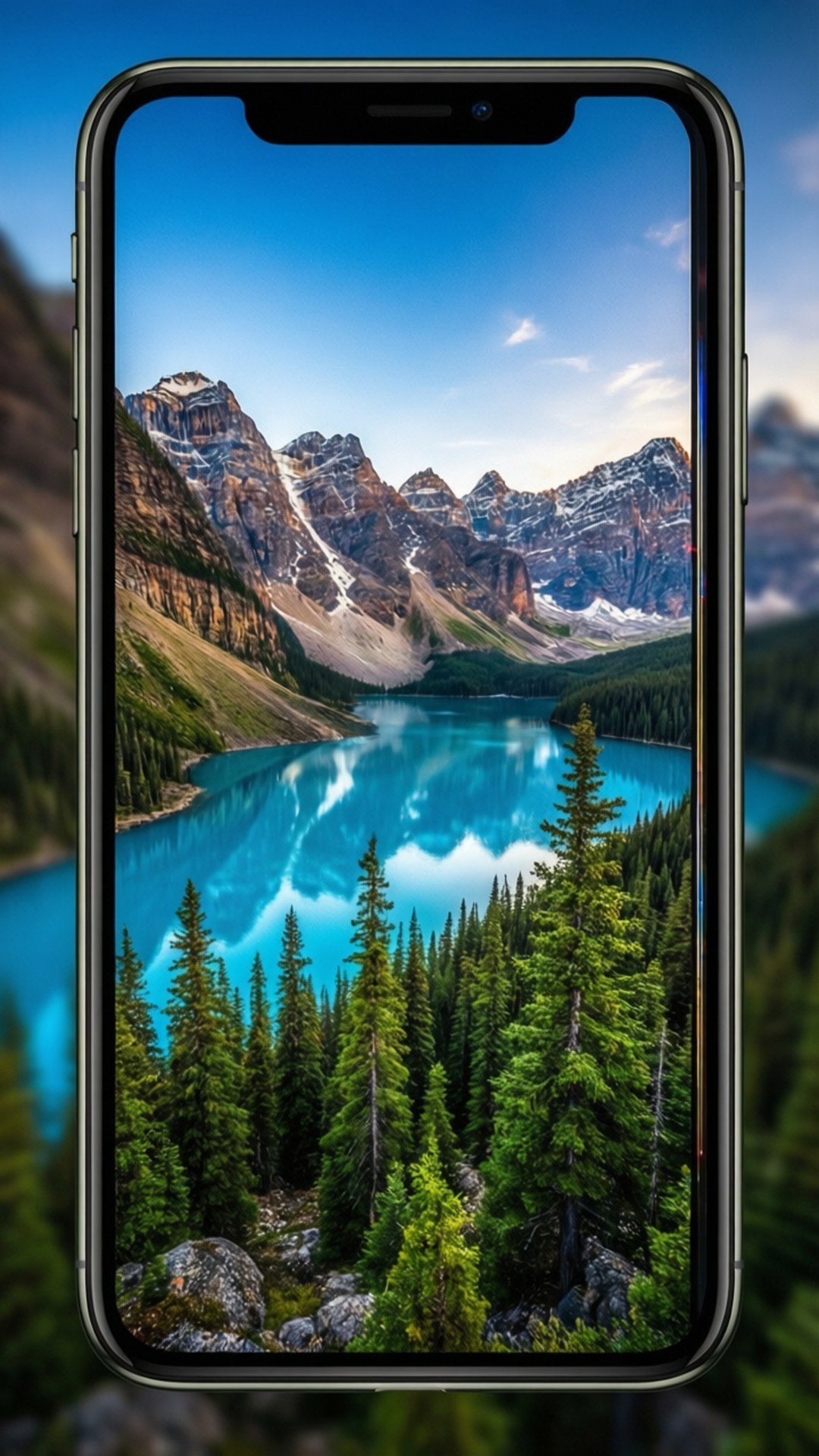 Naturvisning på iPhone X Wallpapers