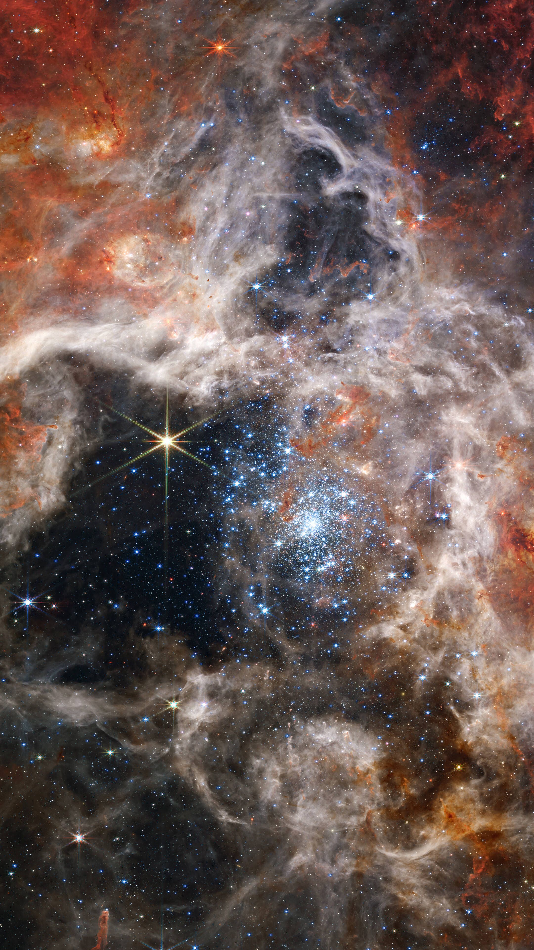 Nebula Skyer i Rummet 4K Telefon Wallpapers