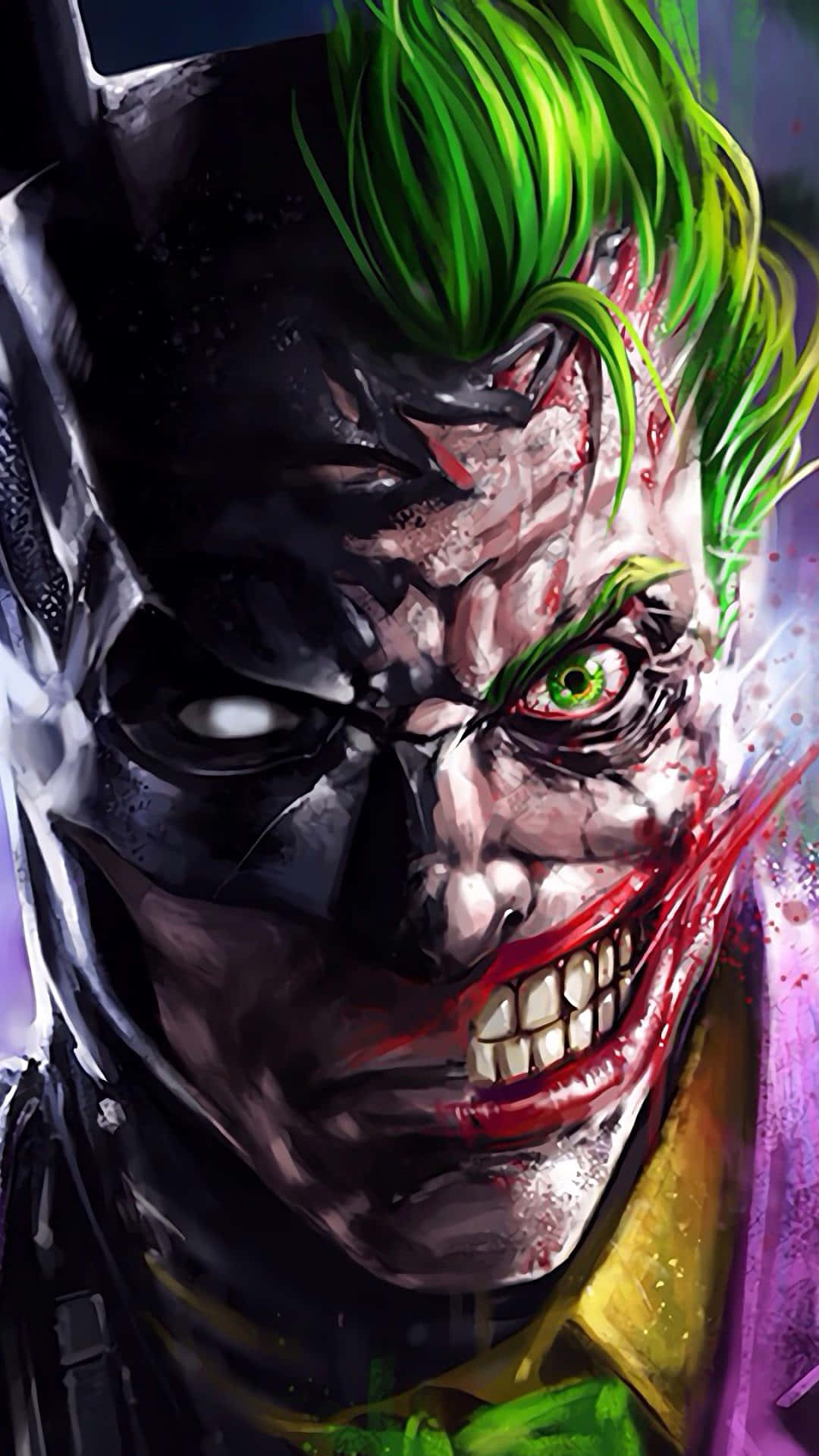 Nedbrydende sejt Joker-portræt Wallpapers