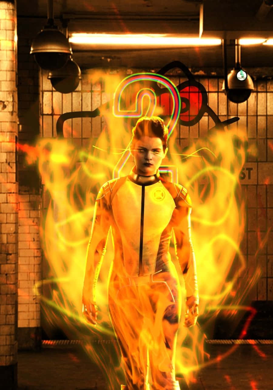 Negasonic Teenage Warhead i aktion Wallpapers