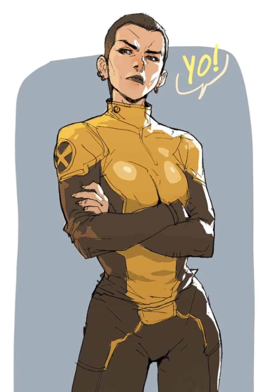 Negasonic Teenage Warhead i aktion Wallpapers