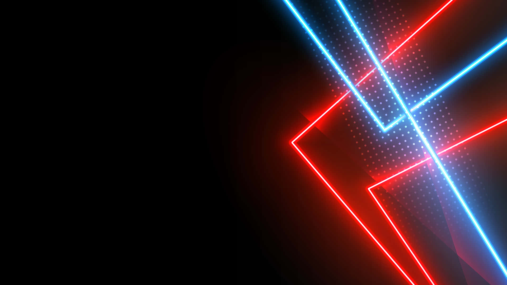 Neon blå røde linjer baggrund Wallpapers