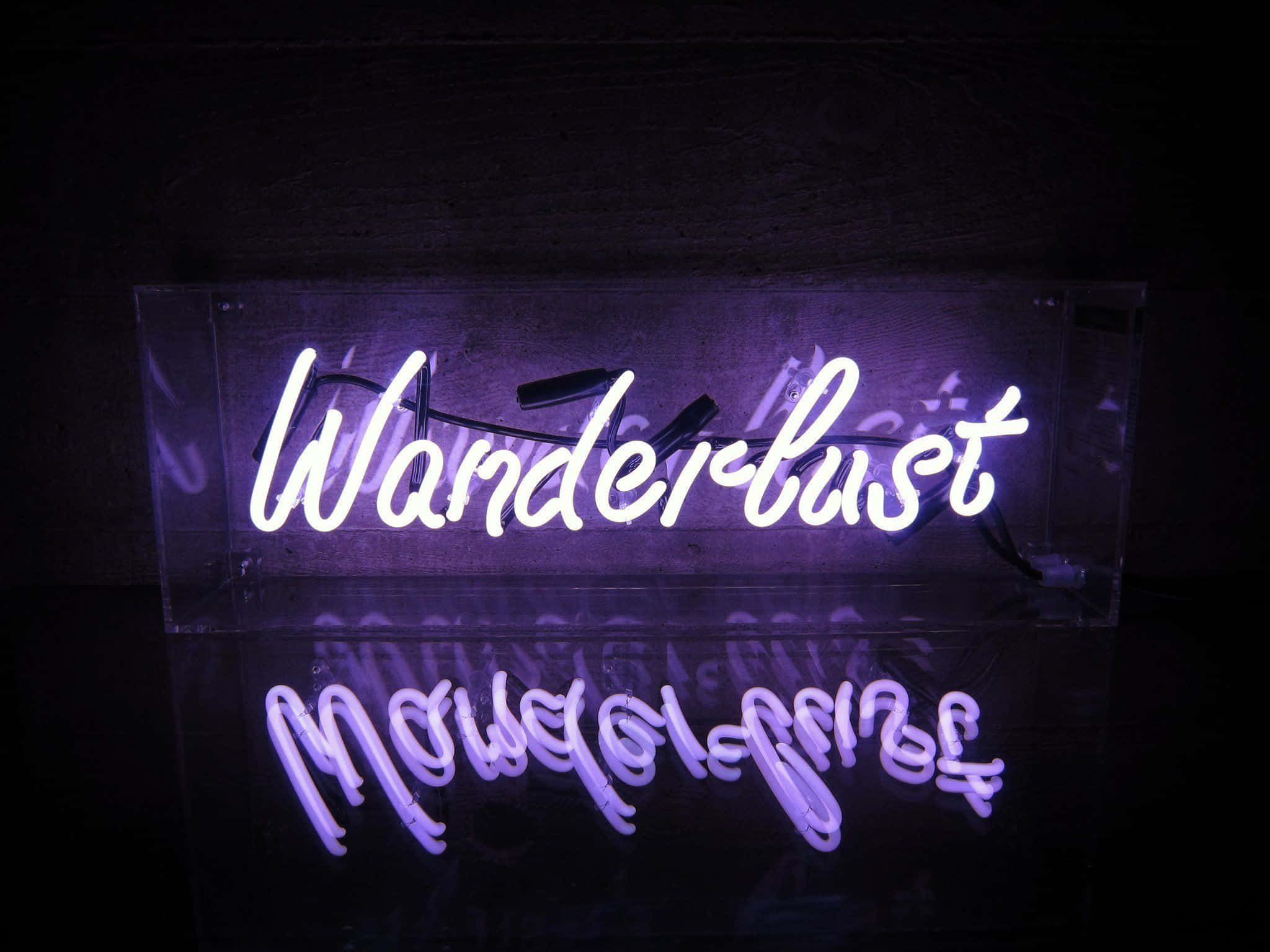 Neon Citater Lilla Vandrelust Wallpapers