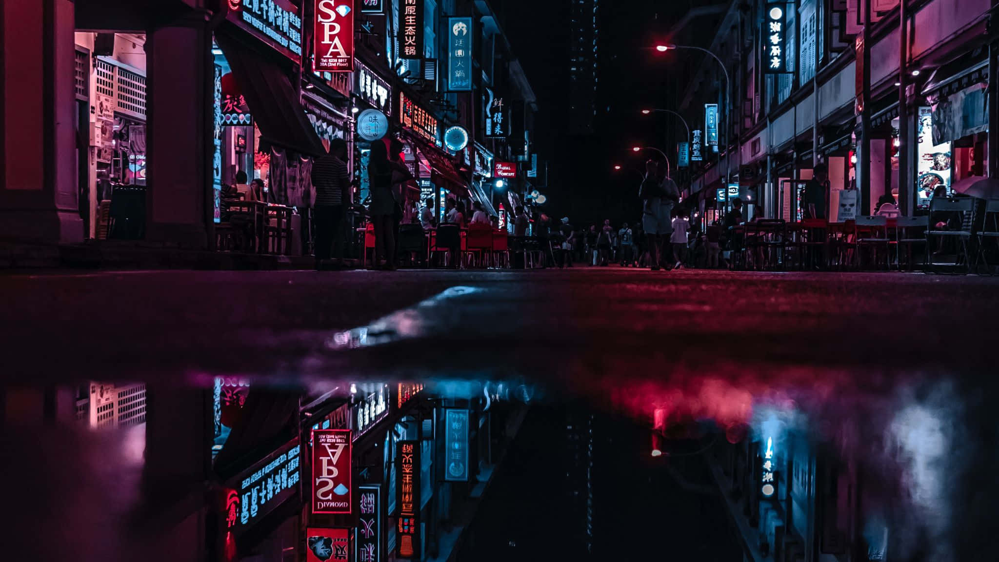 Neon City baggrund Wallpapers