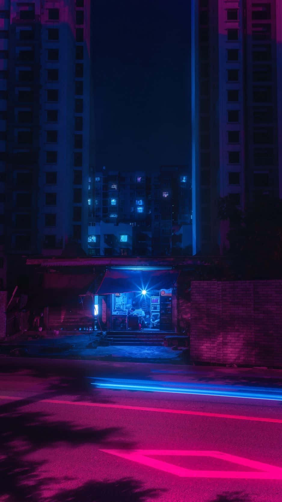 Neon City baggrund Wallpapers