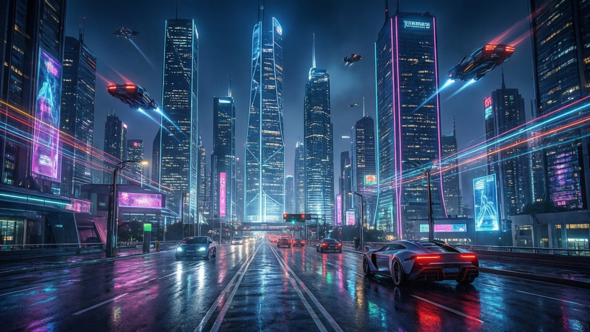 Neon Cyberpunk By Wallpapers