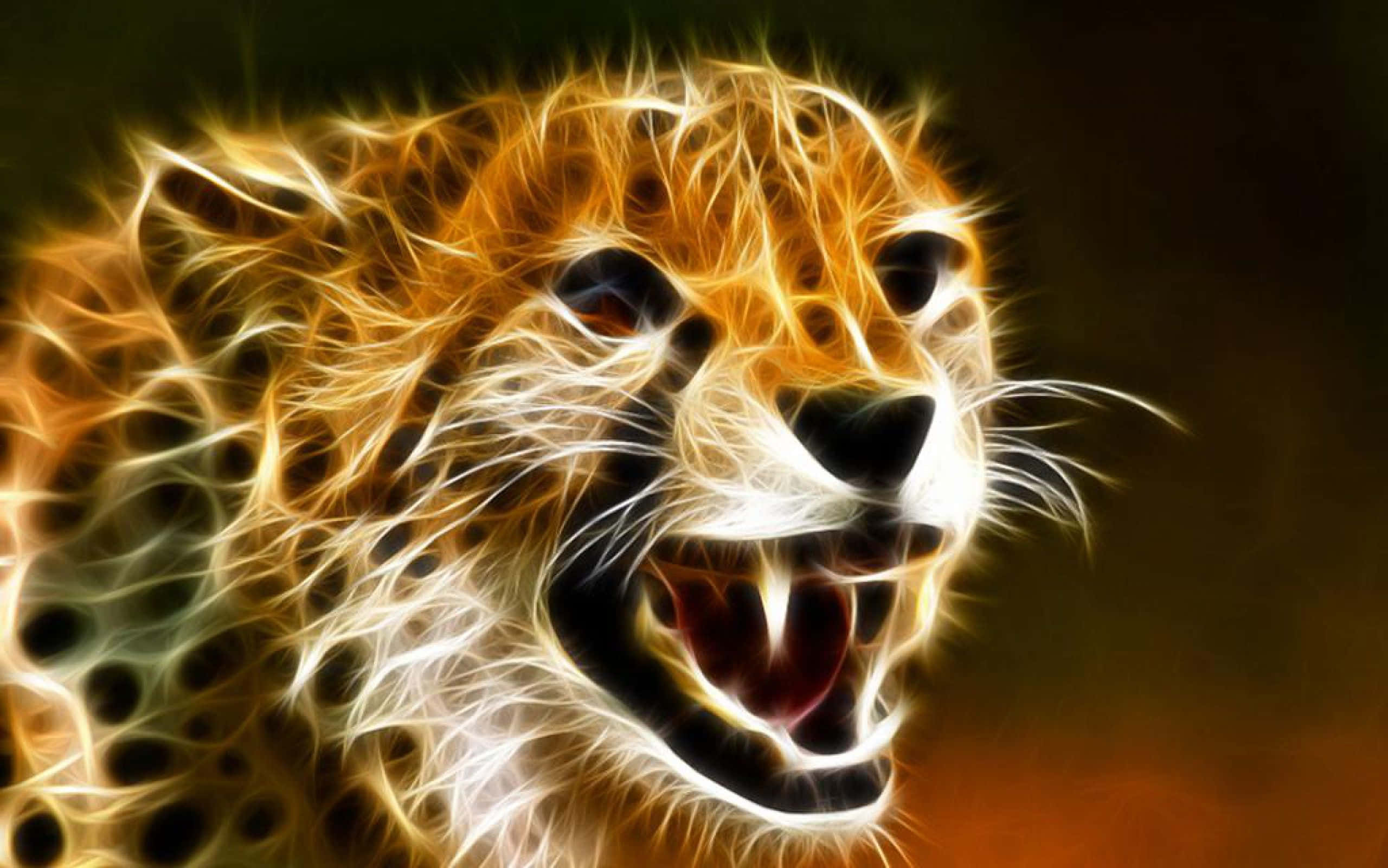 Neon Dyr Vildsint Gepard Wallpapers