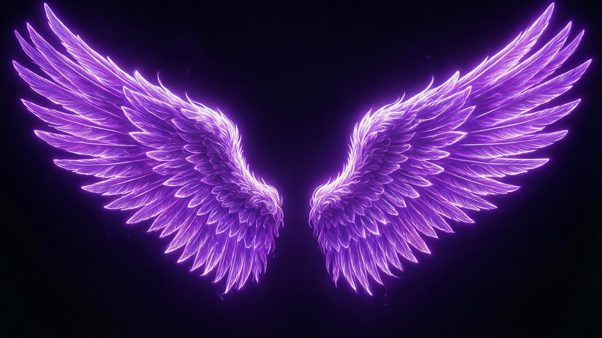Neon-englevinger Wallpapers
