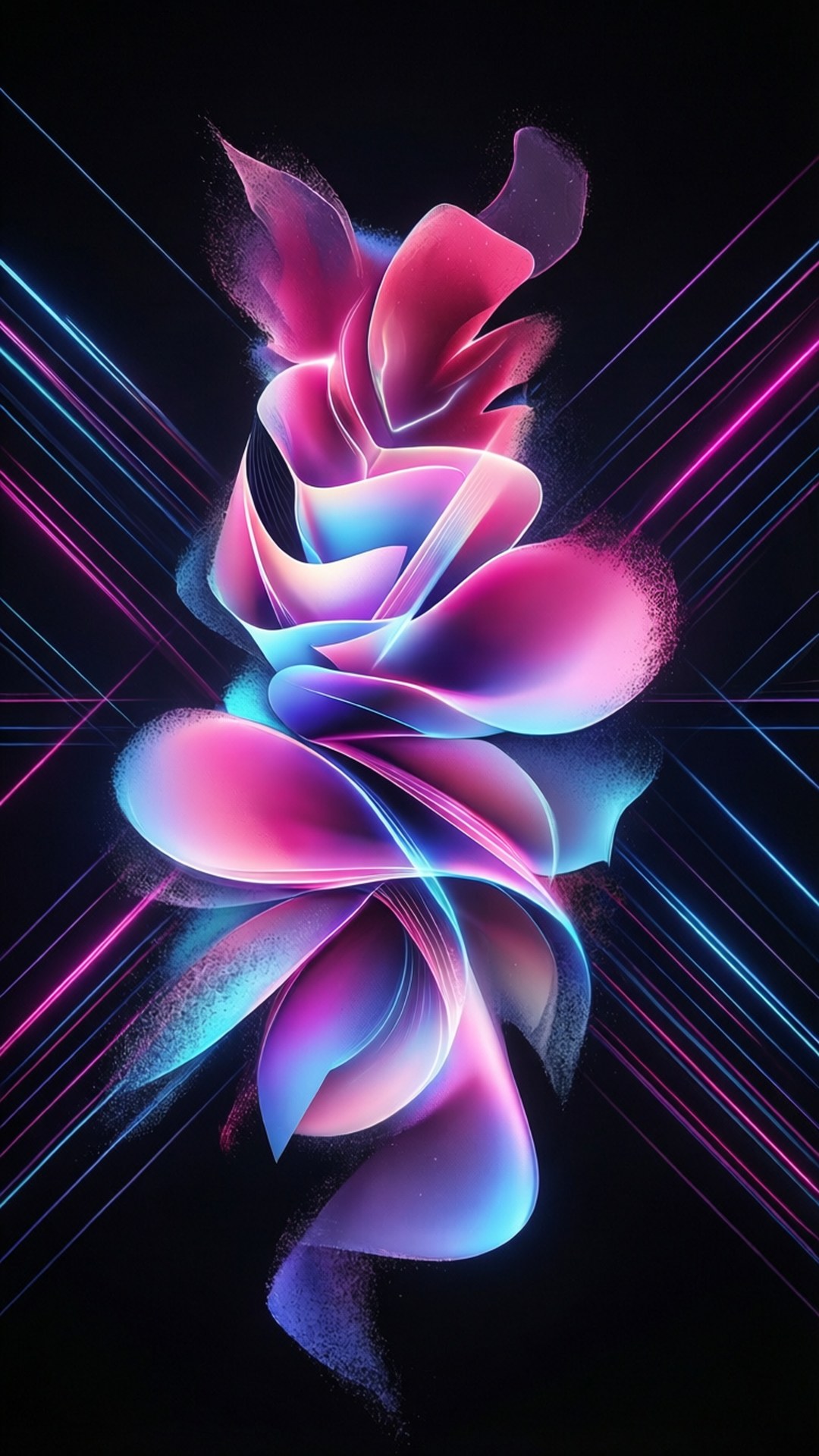 Neon Fold Abstrakt Wallpapers