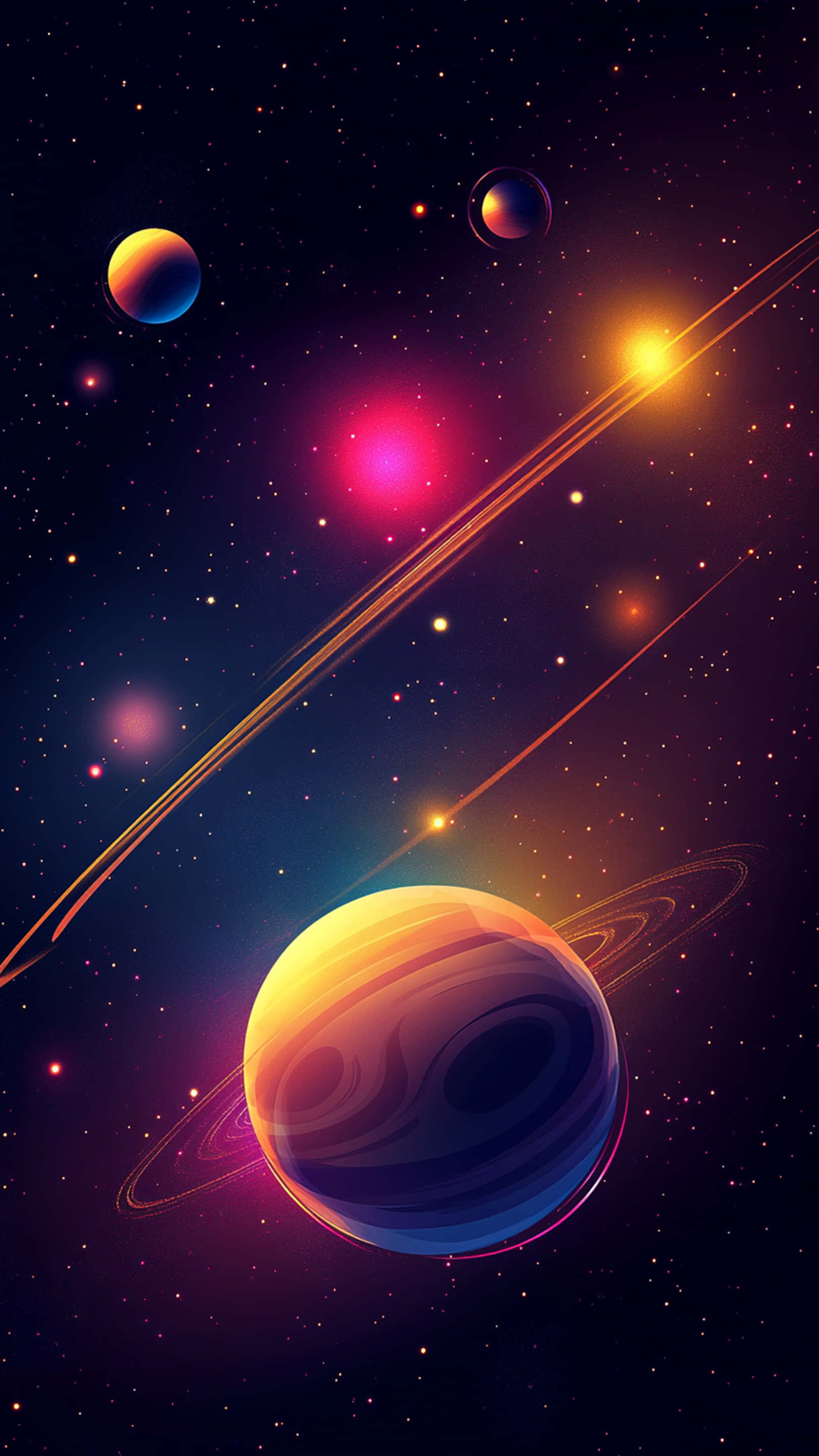 Neon Galaxy baggrund Wallpapers