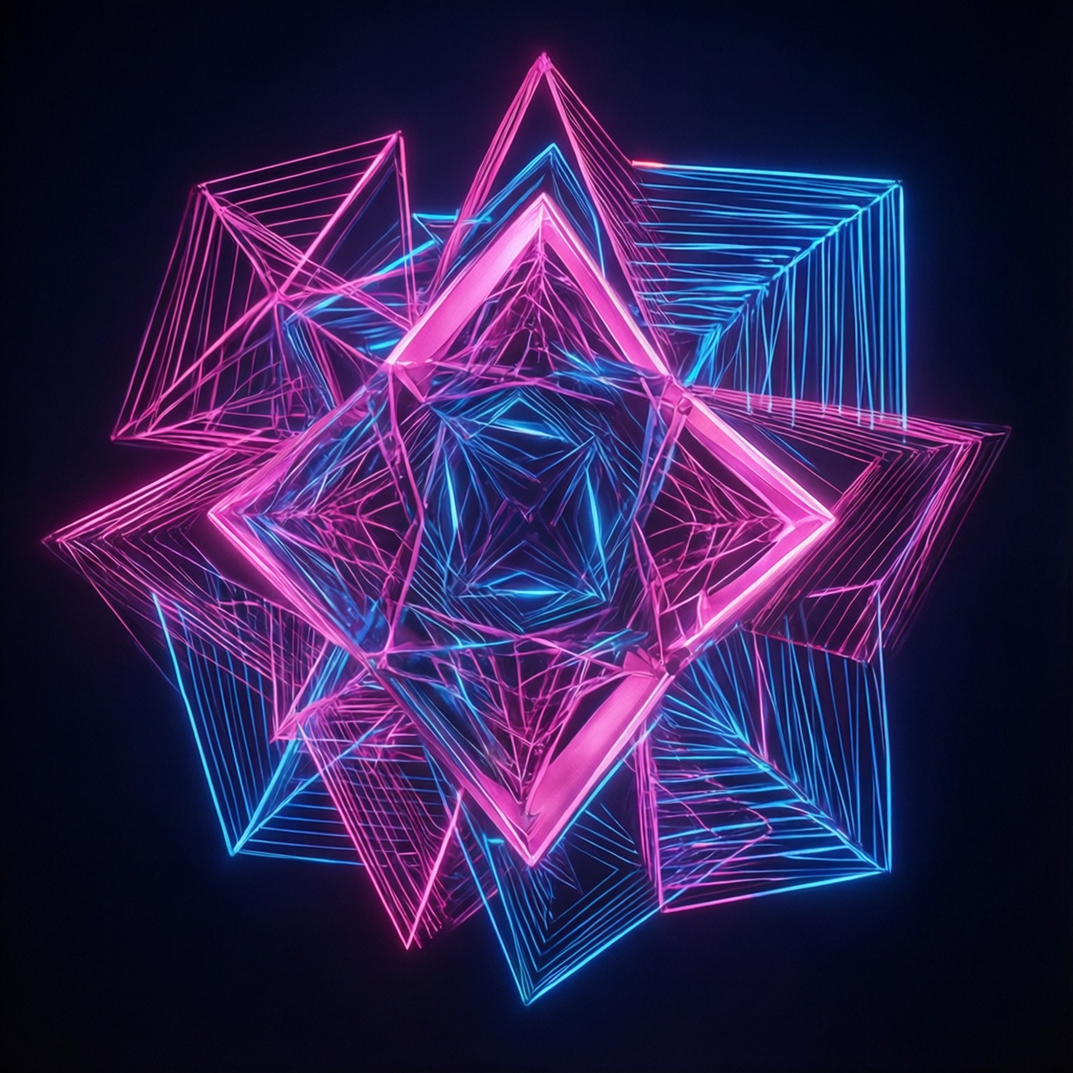 Neon Geometri Glød Wallpapers